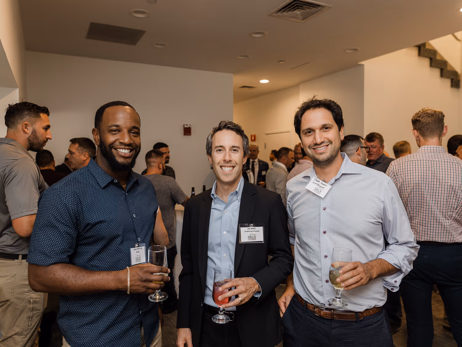 Group of guests networking during a Boston event photographed by Boston event photographer.