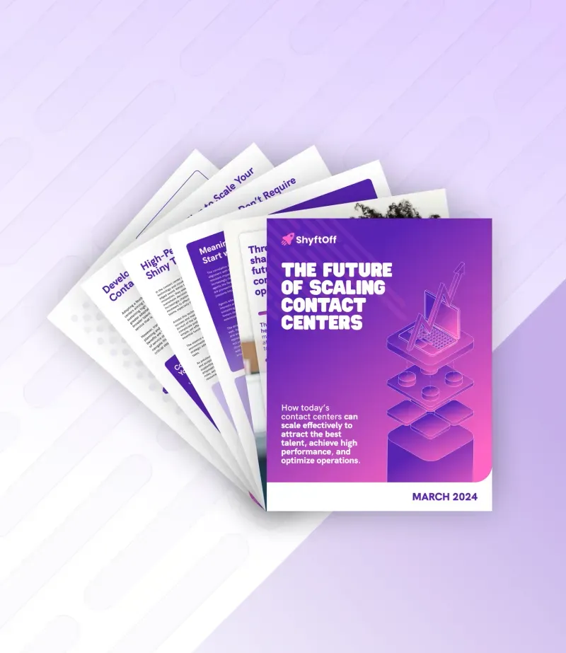 The Future of Scaling Contact Centers Report cover
