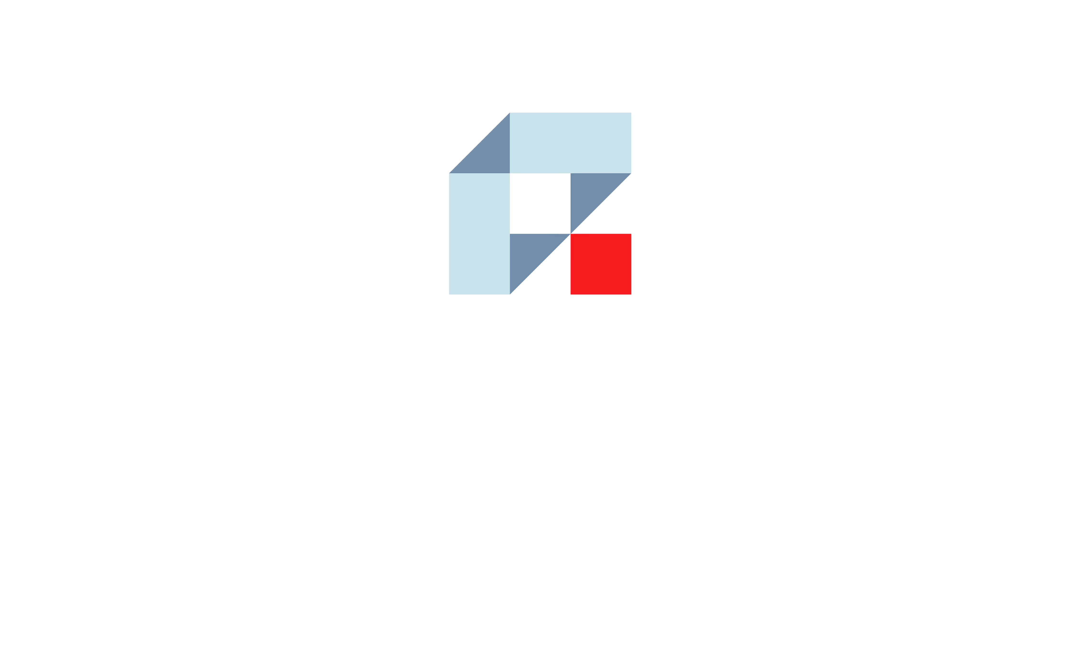 Logotipo de RECUFLEX con formas geométricas en tonos azul claro, azul grisáceo y un cuadrado rojo.
