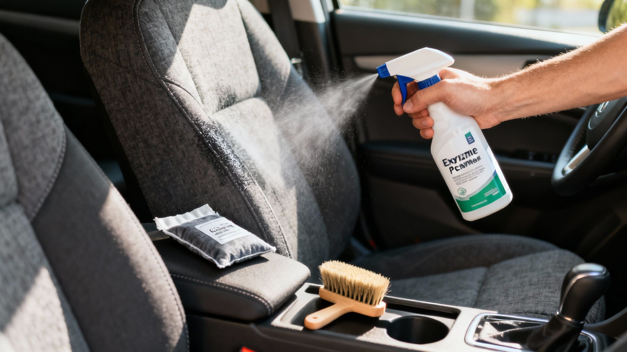 Enzymatic cleaner in action