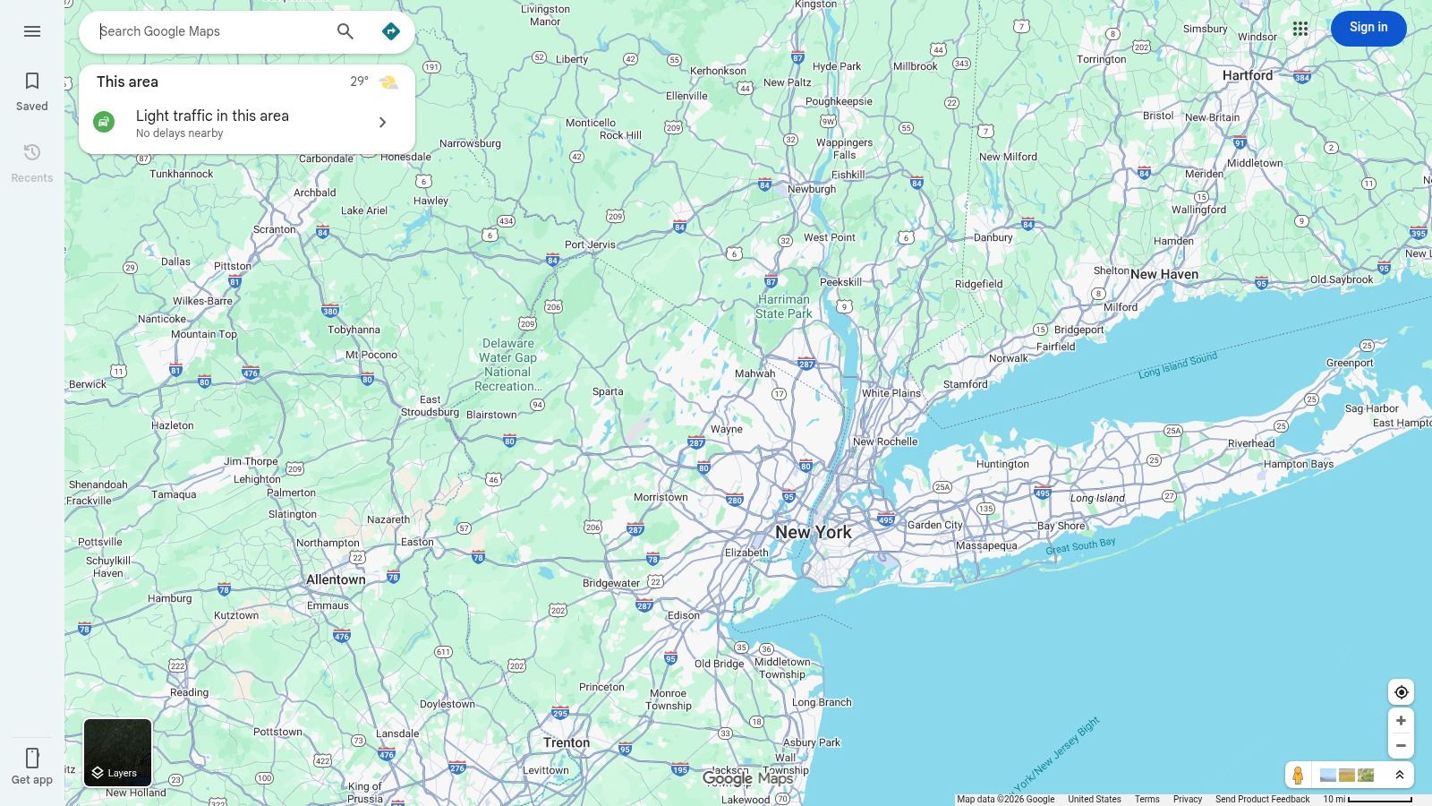 A Google Maps search result for "best mobile car wash near me" showing various providers in the Northeastern United States.