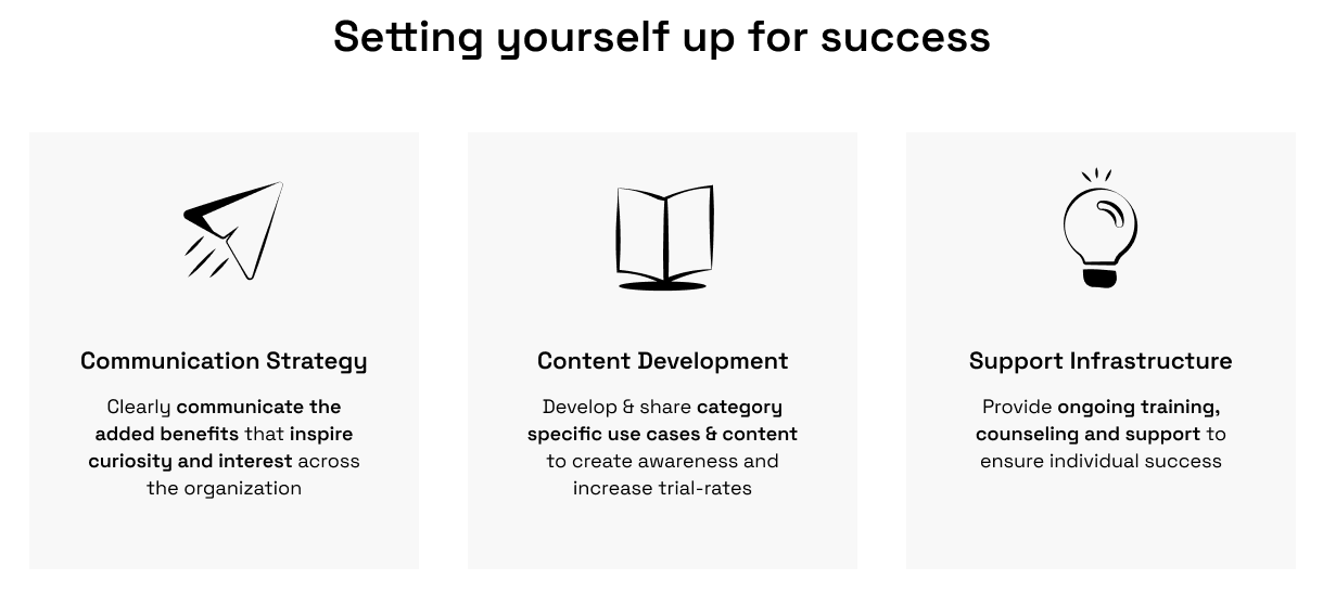 Success criteria for implementing sourcing optimization