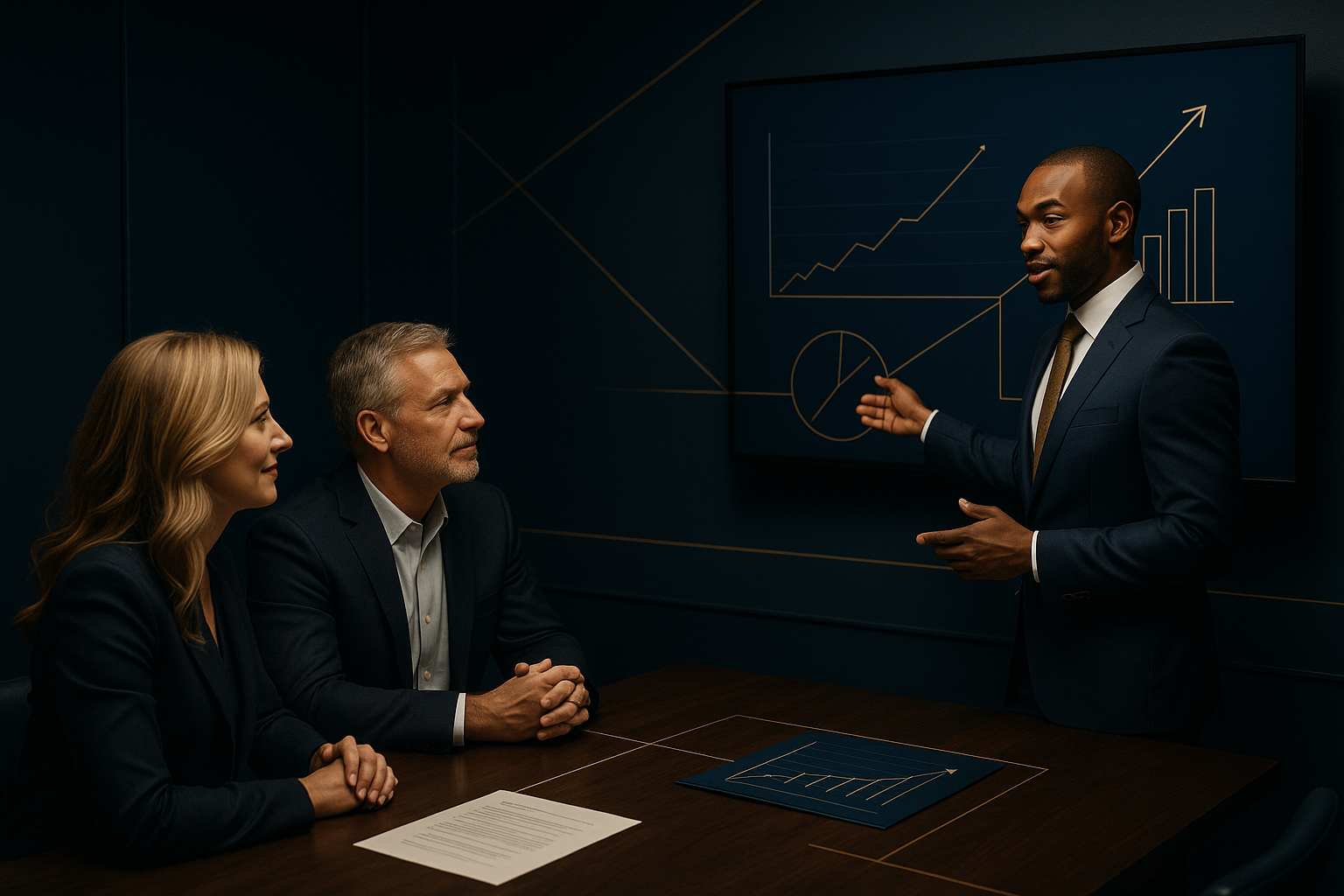 Generational Growth advisors guiding clients through personalized wealth-building services, including leverage strategies, network access, financial optimization, capital deployment, precision philanthropy, and policy reviews