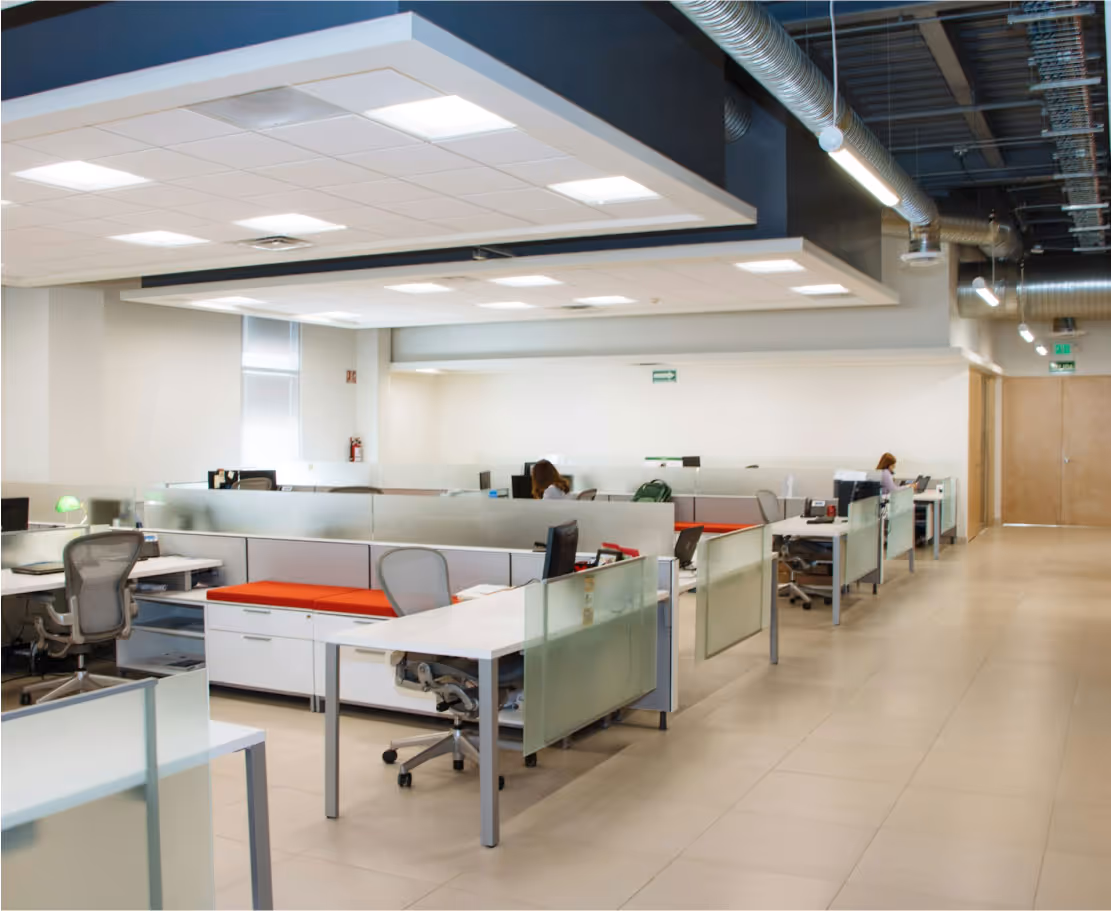 A corporate office's interior view