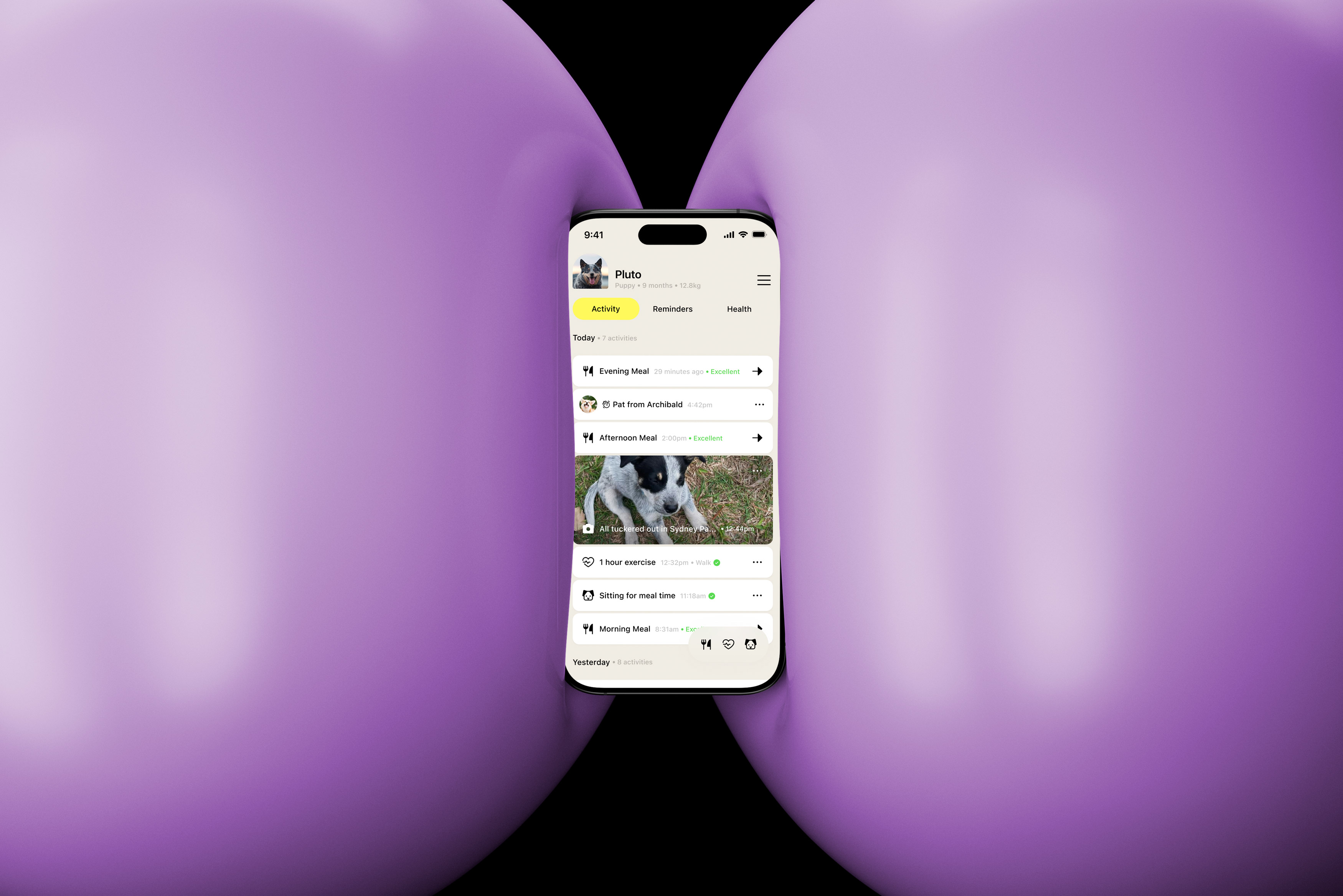 Purina app screen