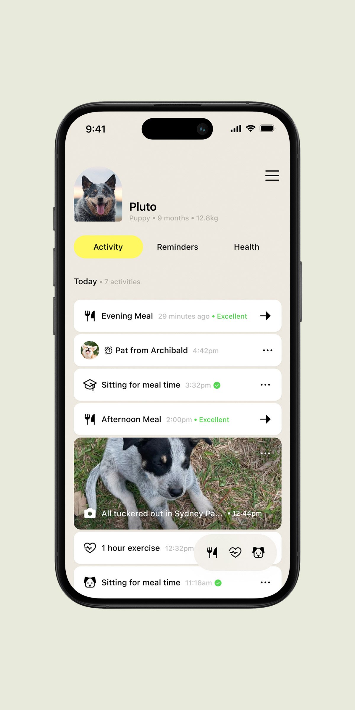 Purina app screen