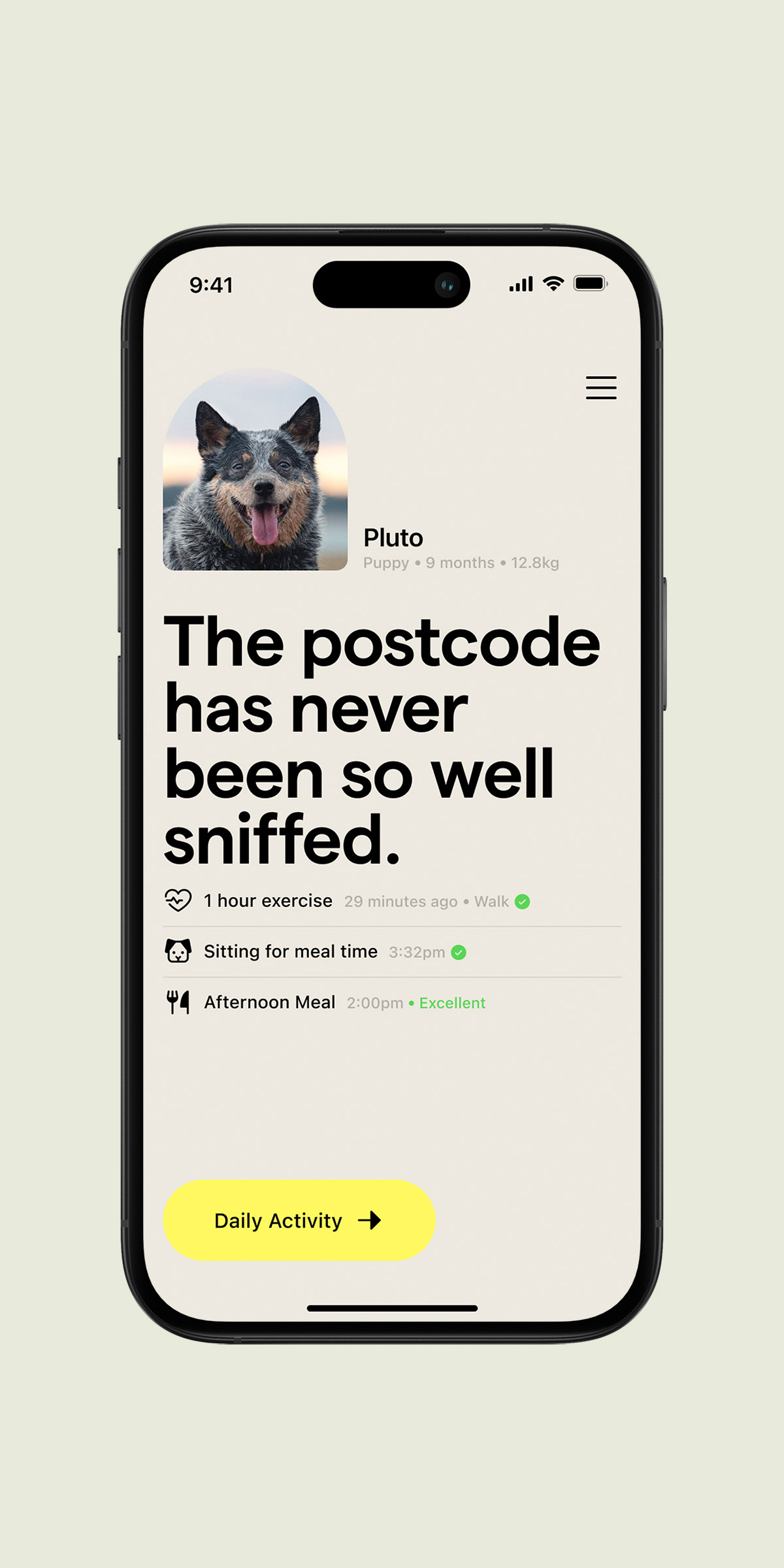 Purina app screen
