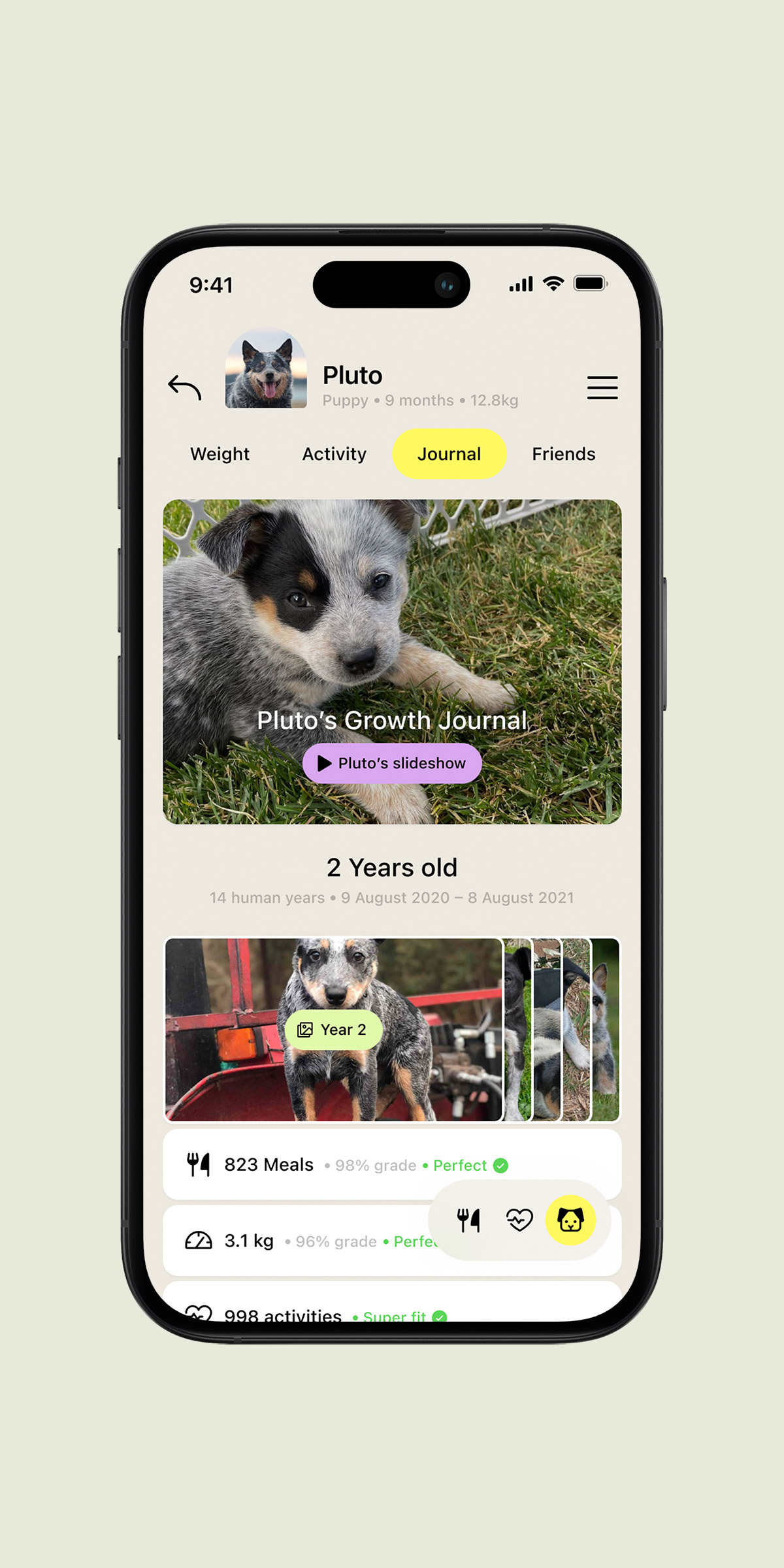 Purina app screen