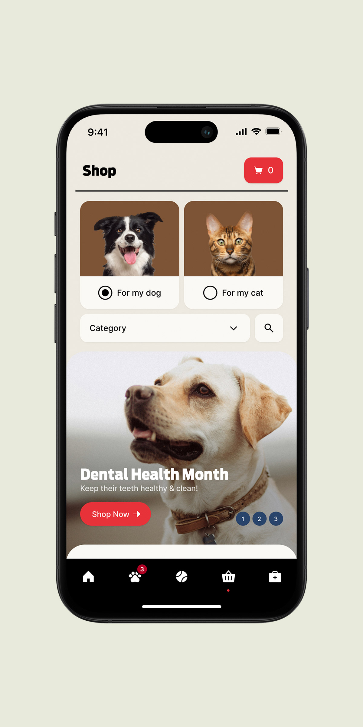 Purina app screen