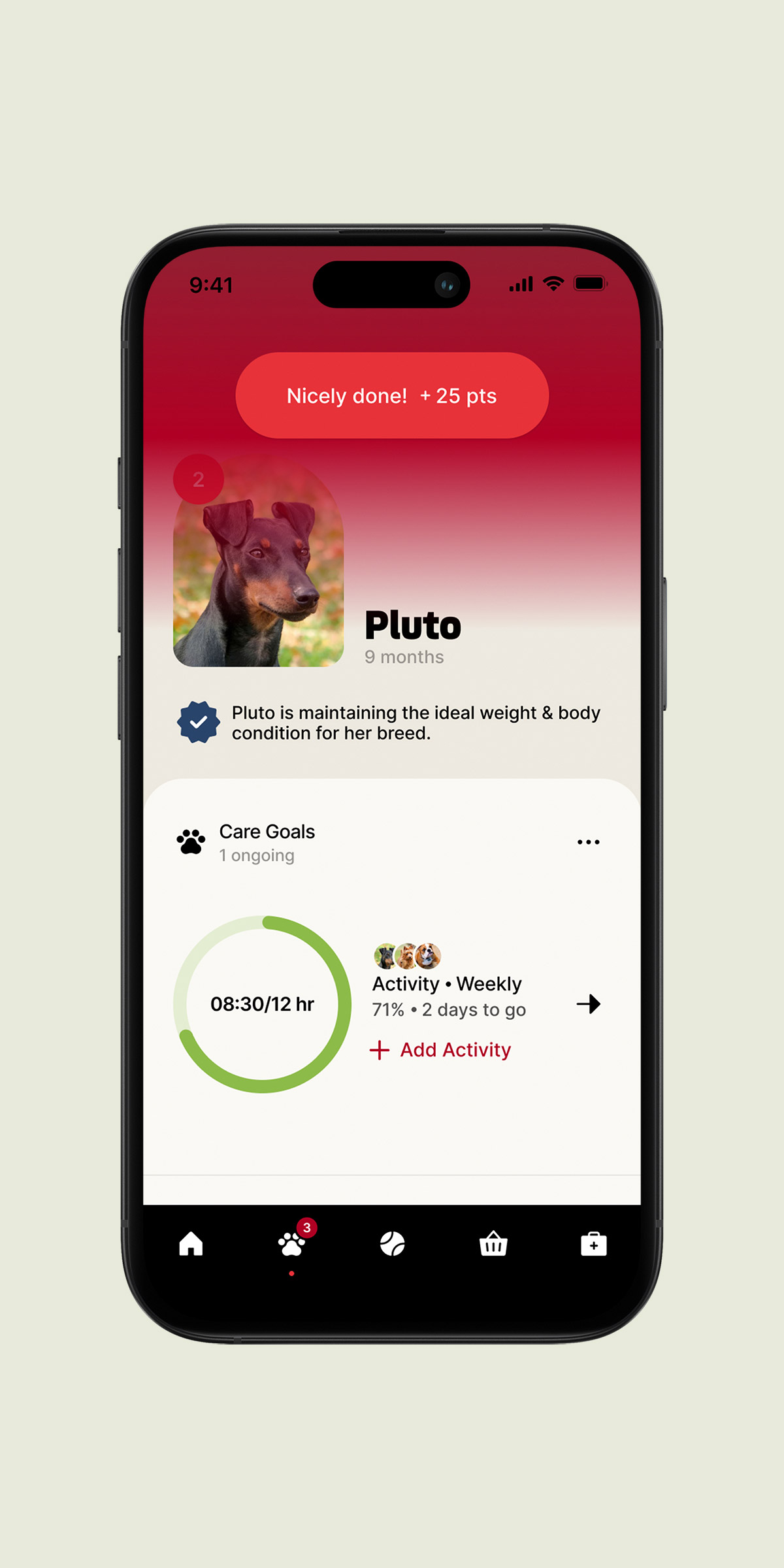 Purina app screen