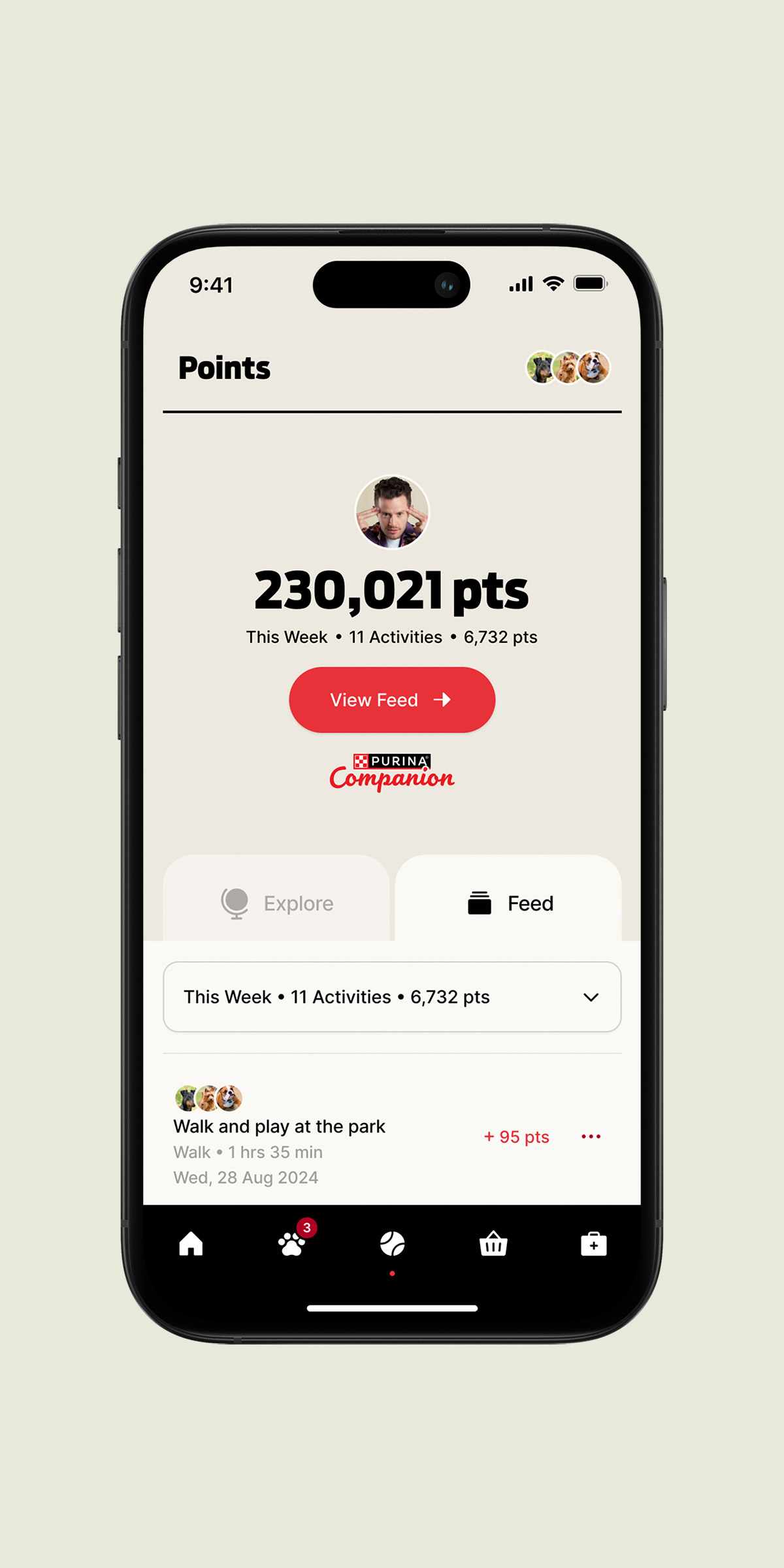 Purina app screen