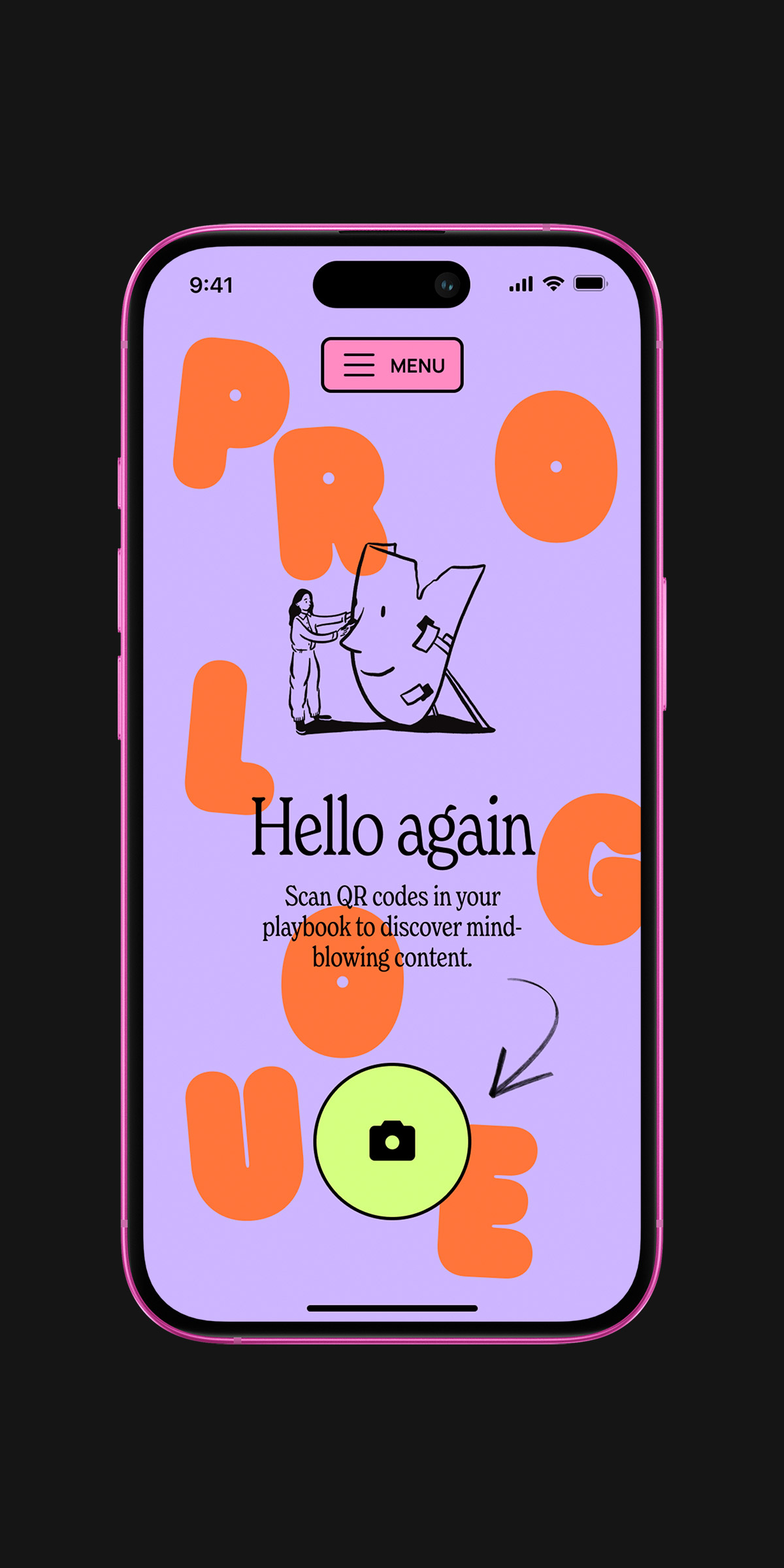 Prologue by NIDA app screen