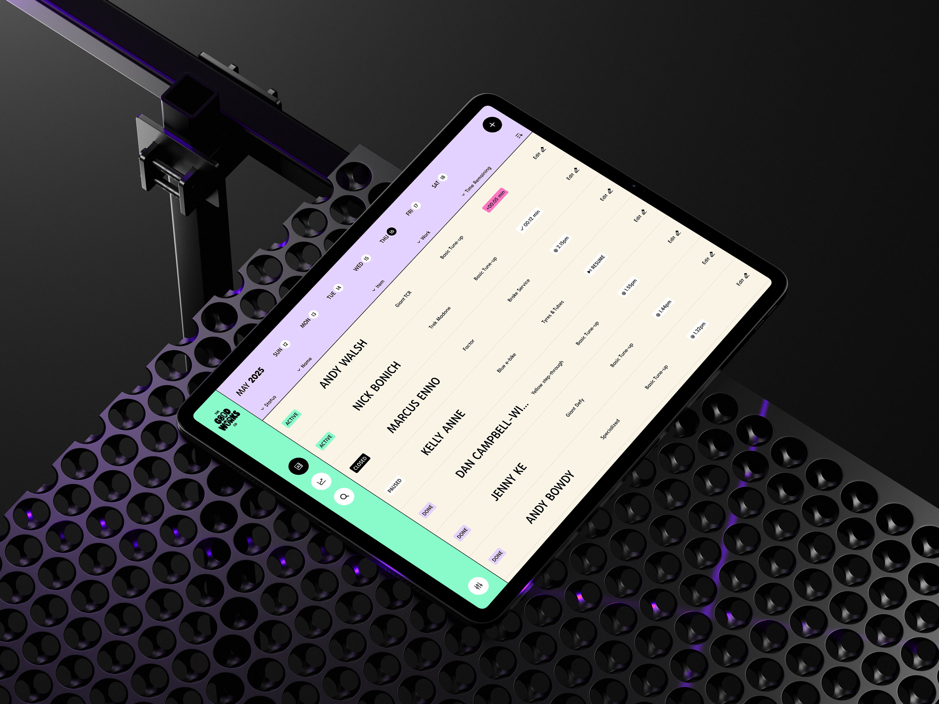 The Good Works app screen