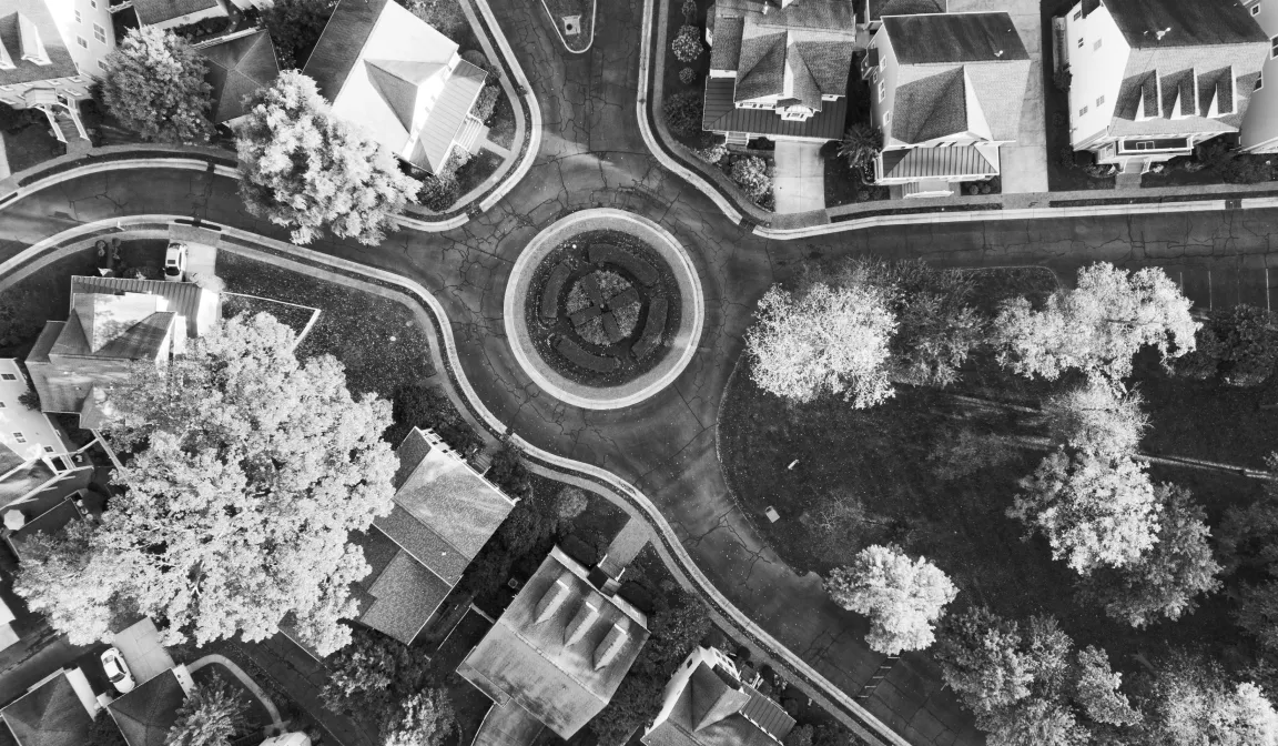 Black and white doctor suburban neighborhood