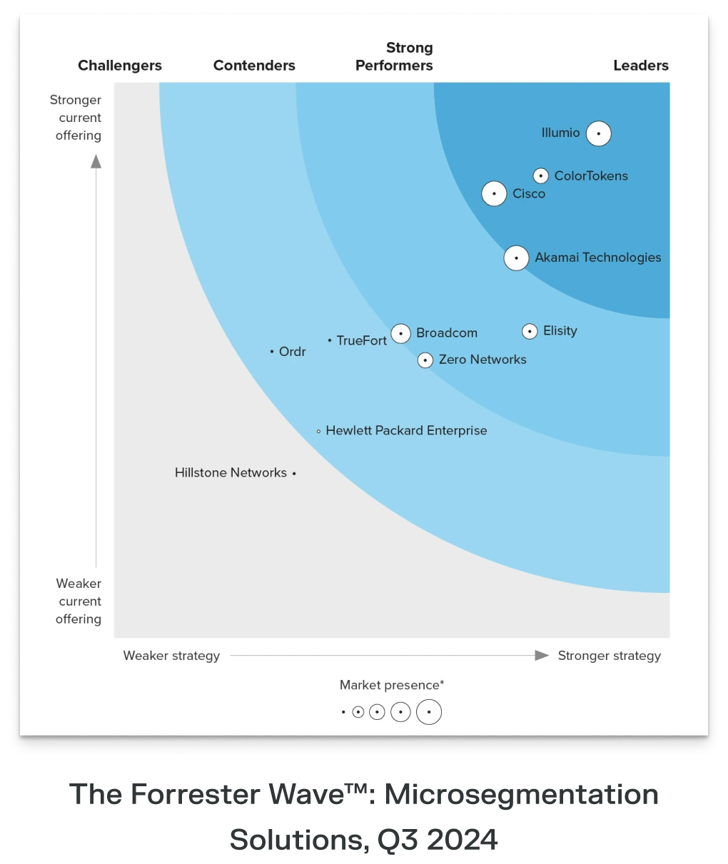 Illumio is a 2024 Forrester Wave Leader in Microsegmentation
