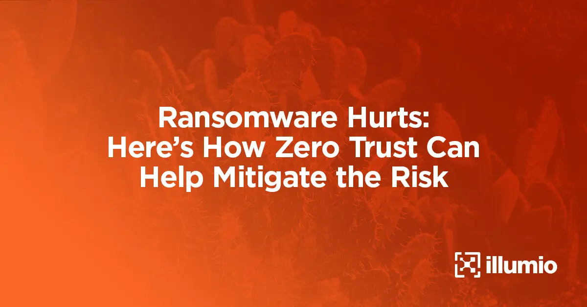 Ransomware Hurts: Here’s How Zero Trust Can Help Mitigate the Risk