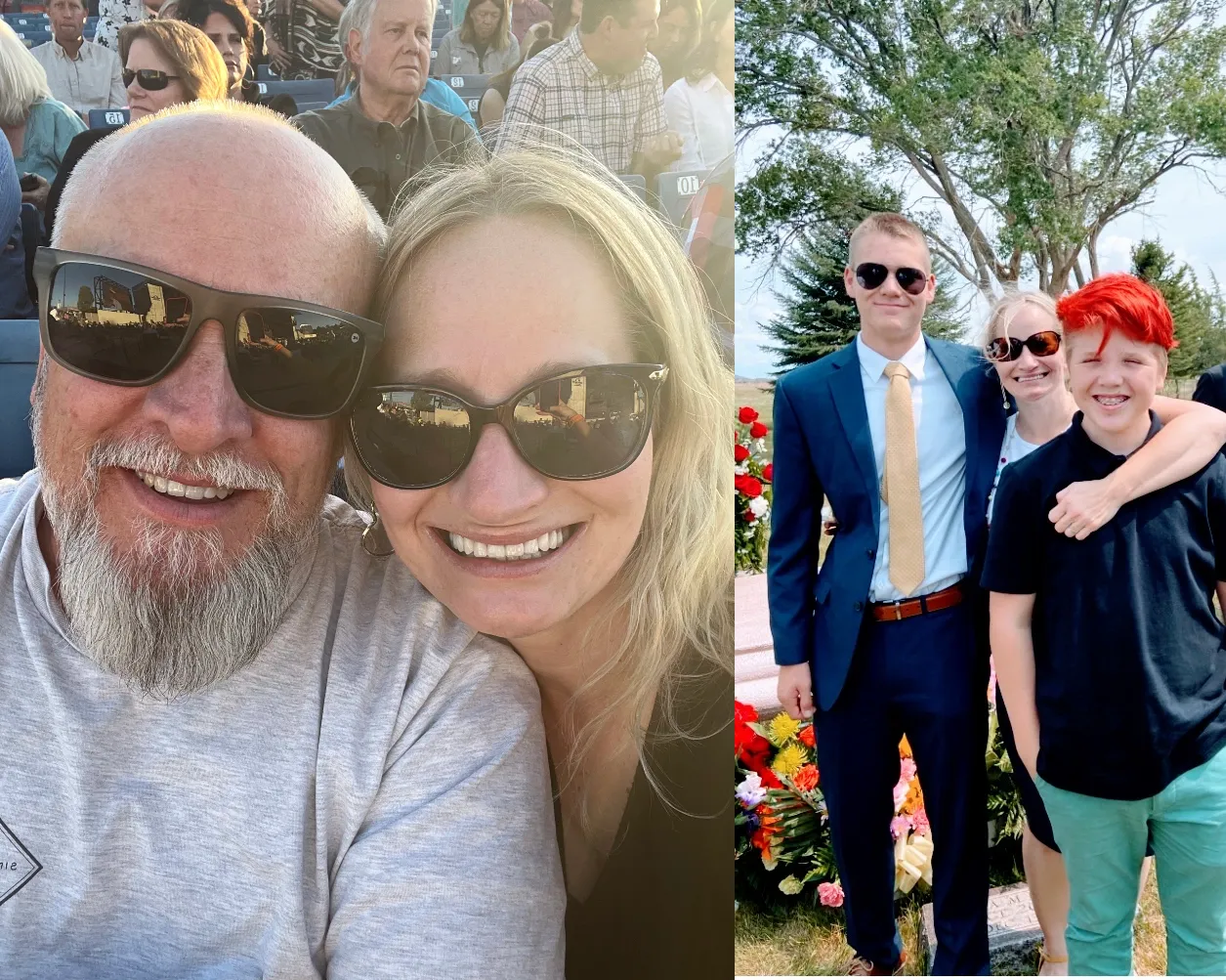 Becky Williams, boyfriend, and sons