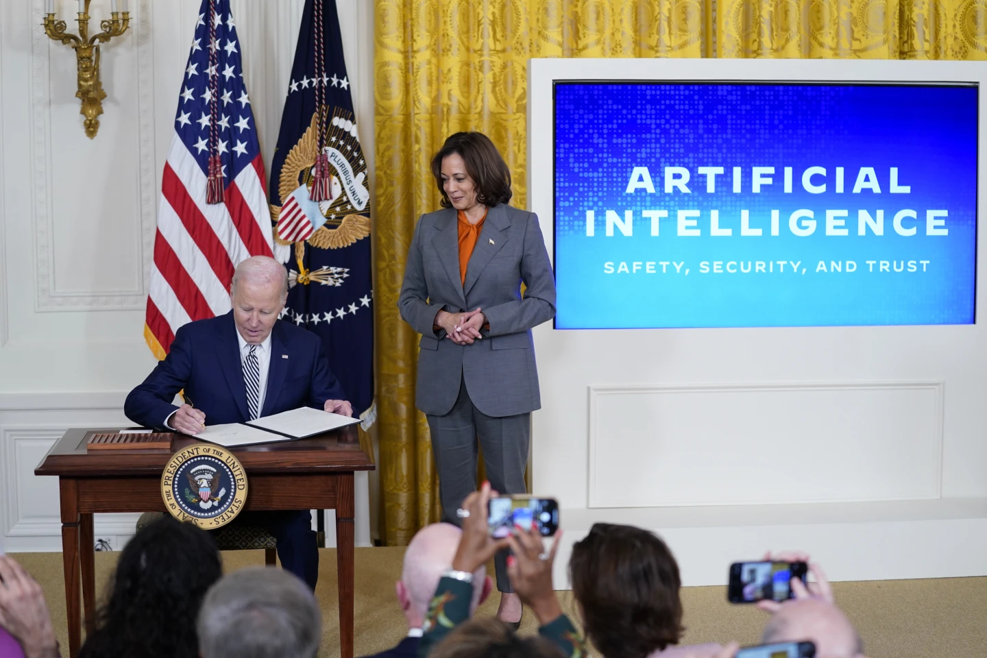 U.S. President Biden signs the new Executive Order on AI. 