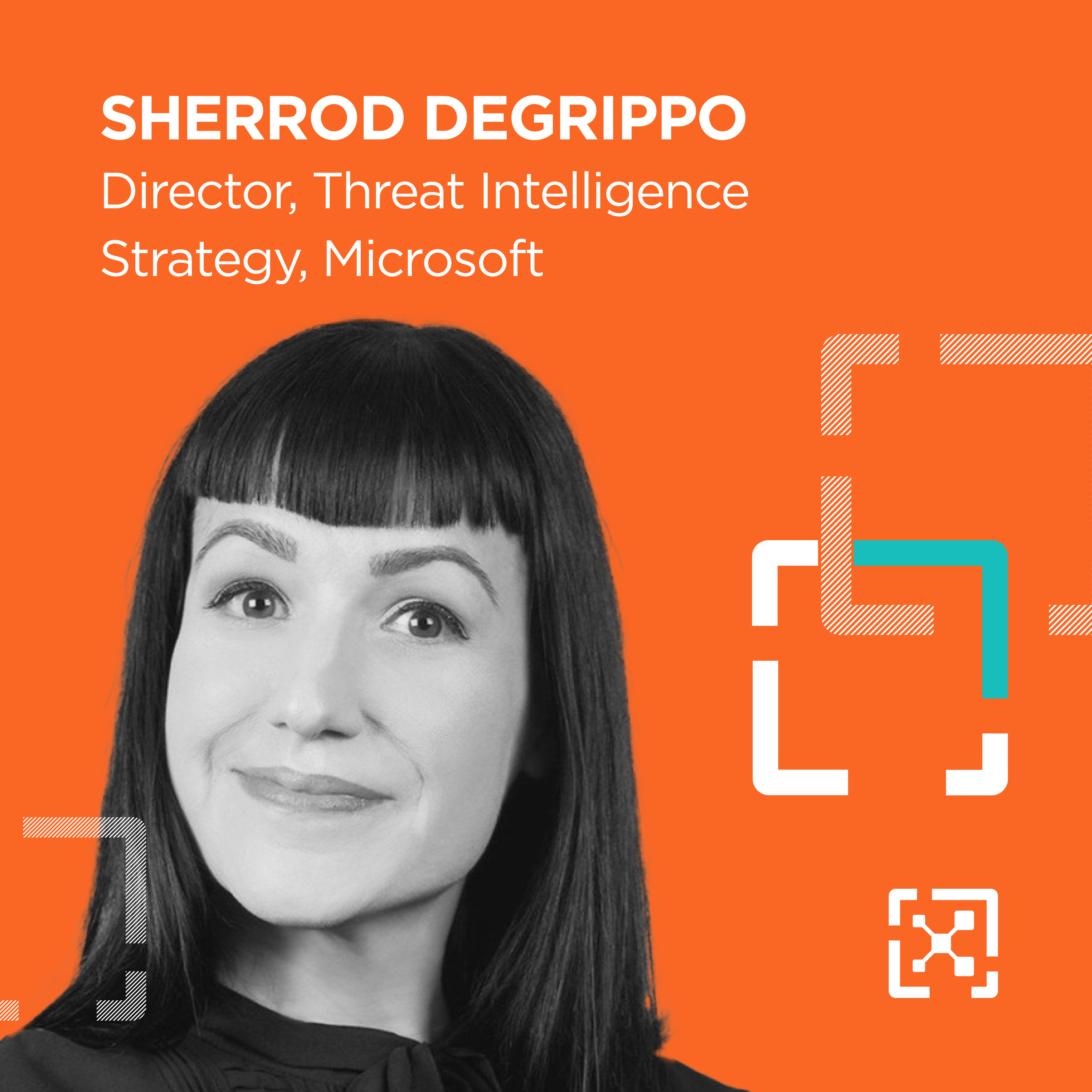 Headshot of Sherrod DeGrippo Director of Threat Intelligence Strategy at Microsoft