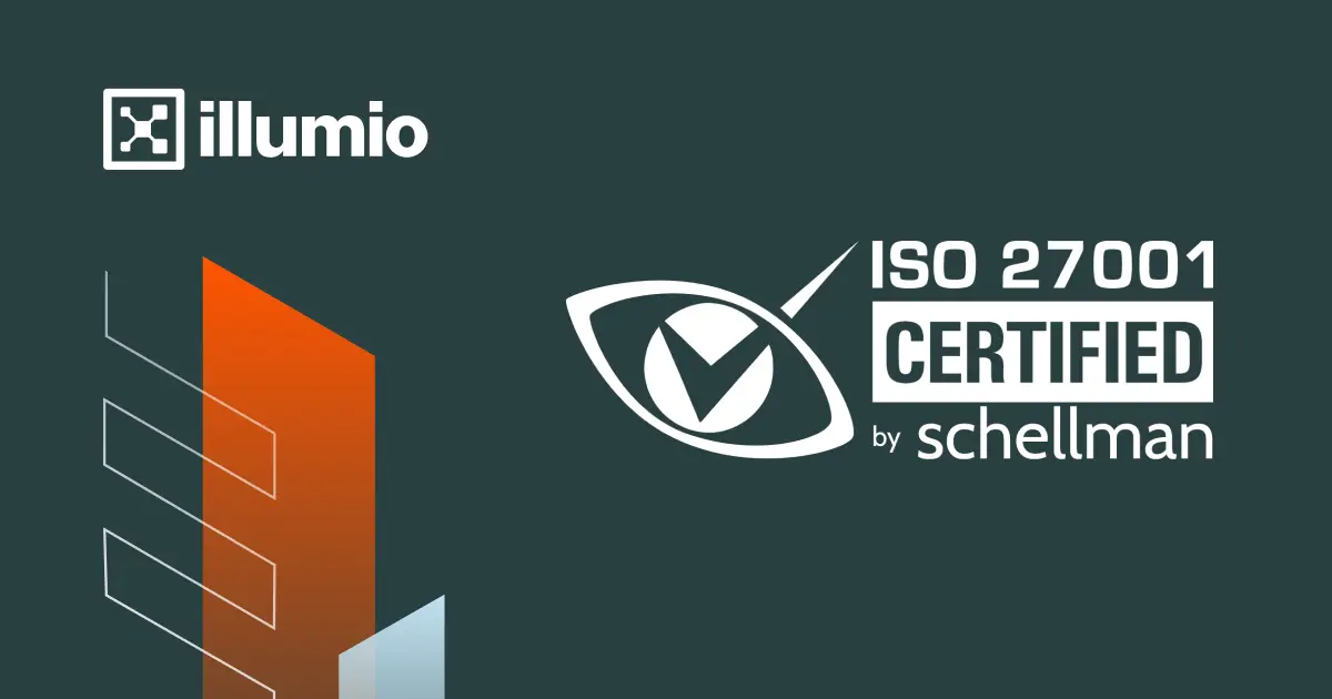 Illumio and ISO certification logos