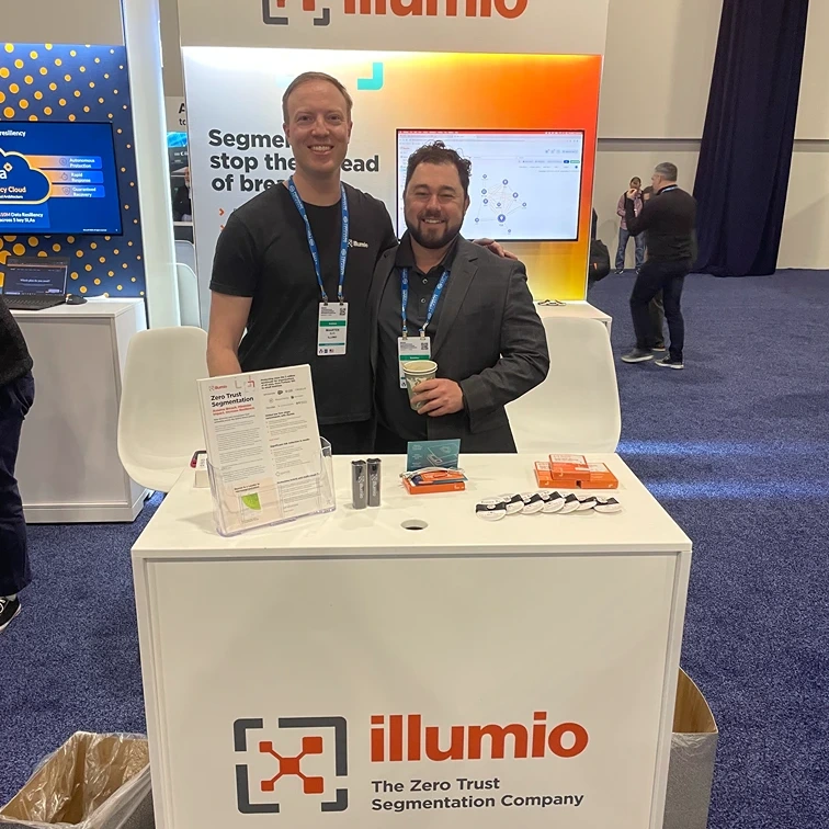 Illumio cybersecurity experts at an event