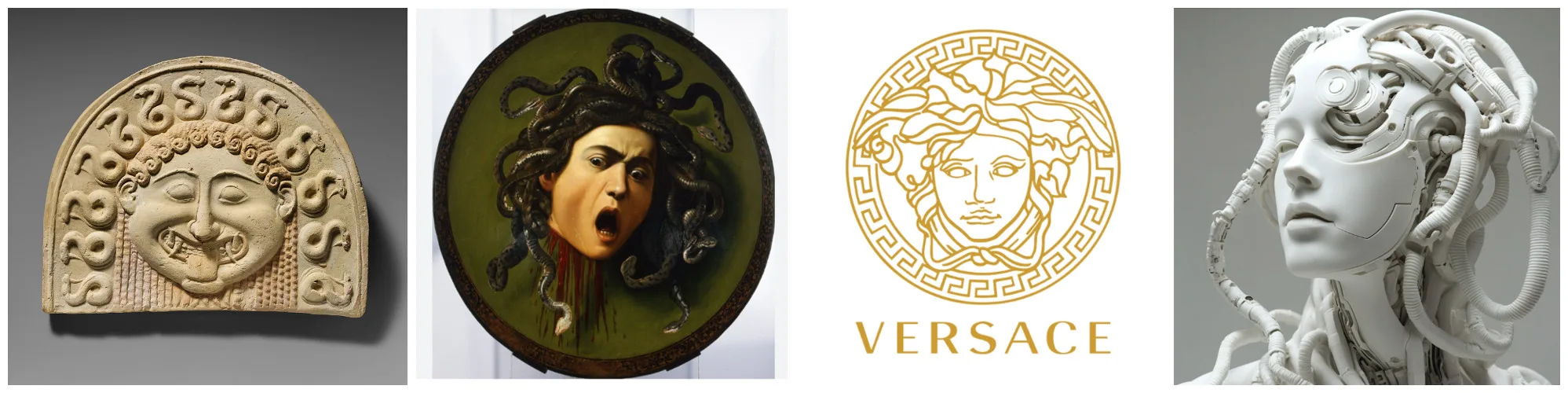 Different portrayals of Medusa throughout the years