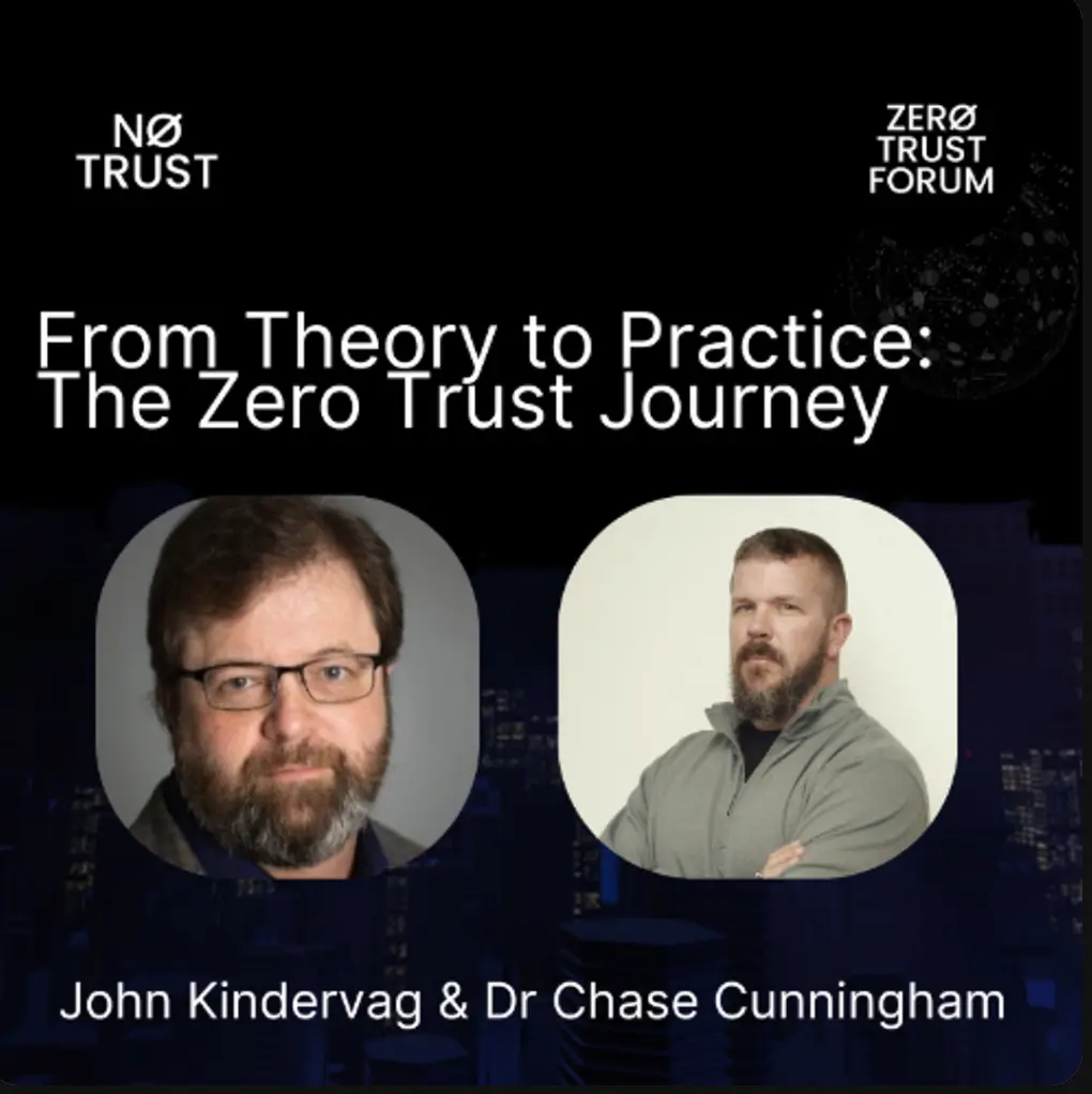 Headshots of John Kindervag and Dr. Chase Cunningham