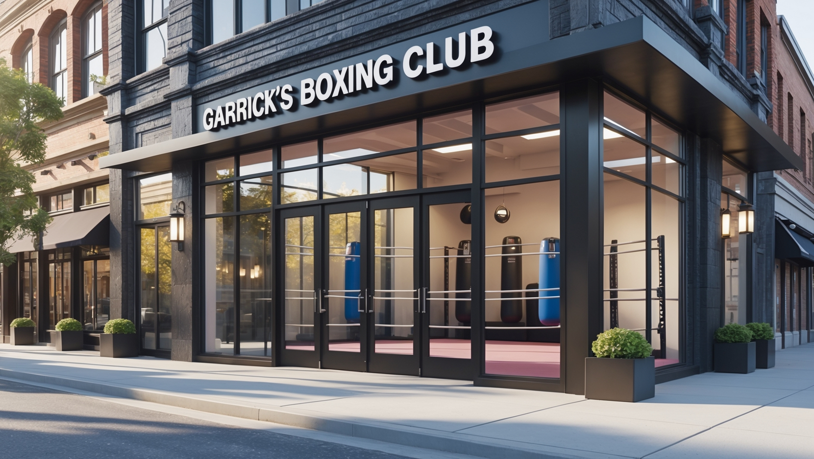 Exterior shot of Boxing Gym