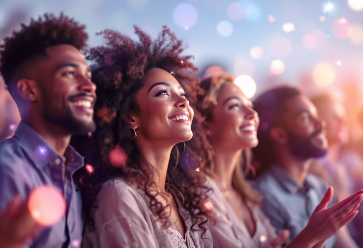image of audience enjoying entertainment