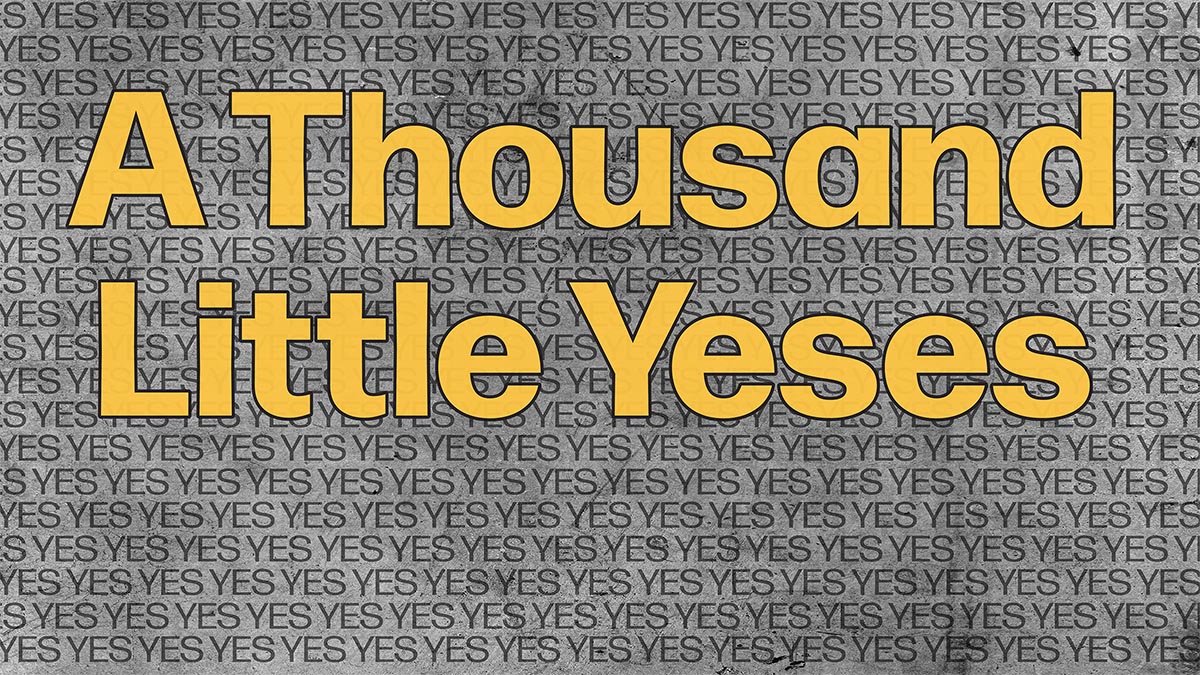 This sermon, A Thousand Little Yeses, centers on the idea that a life built on faith is made up of countless small moments of obedience. Drawing from Matthew 7:24–27, Pastor Jesse challenges listeners to build their lives on the solid rock of God’s Word—not through grand gestures, but through consistently saying “yes” to God’s voice, even when it doesn’t make sense.