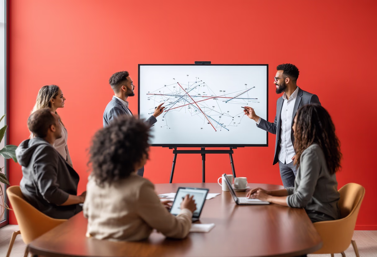 image of an office collaboration scene (for a mobility and transportation)