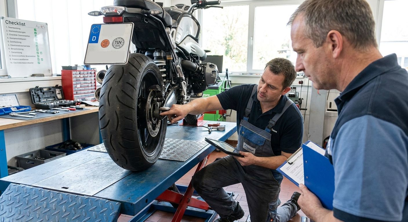 Motorrad-TÜV: Häufige Mängel und Prüfkriterien