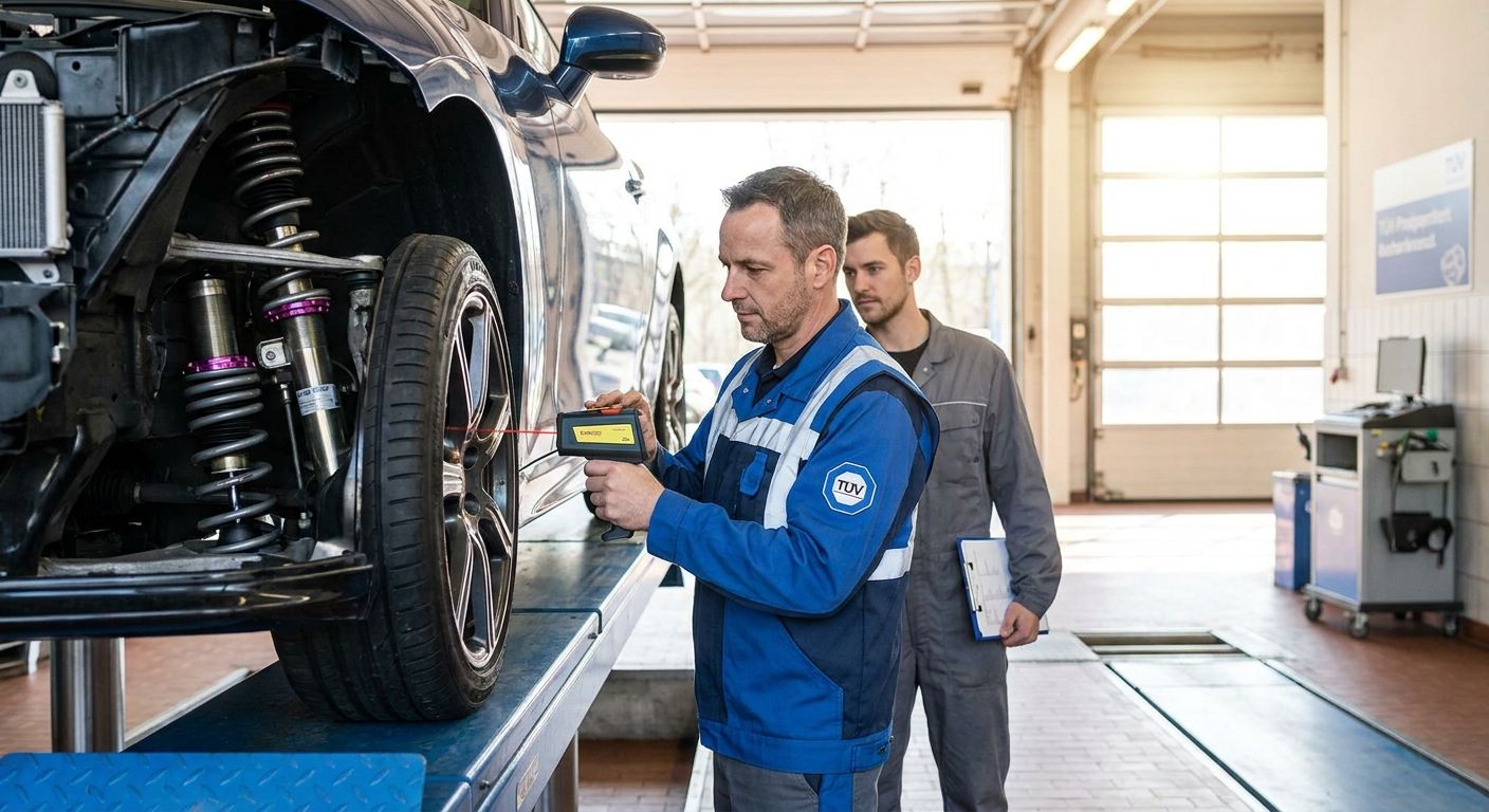 Tieferlegung und TÜV: Was bei der Prüfung erlaubt ist