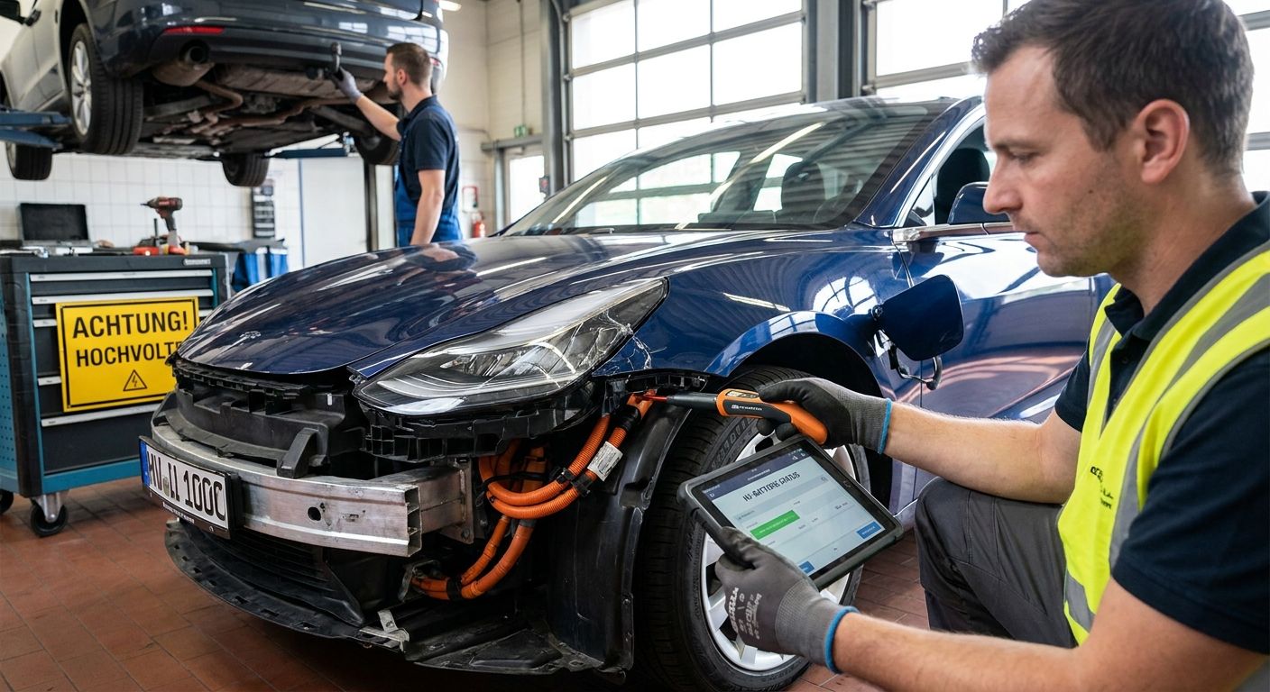 E-Auto nach Unfall: Was beim Schadengutachten anders ist