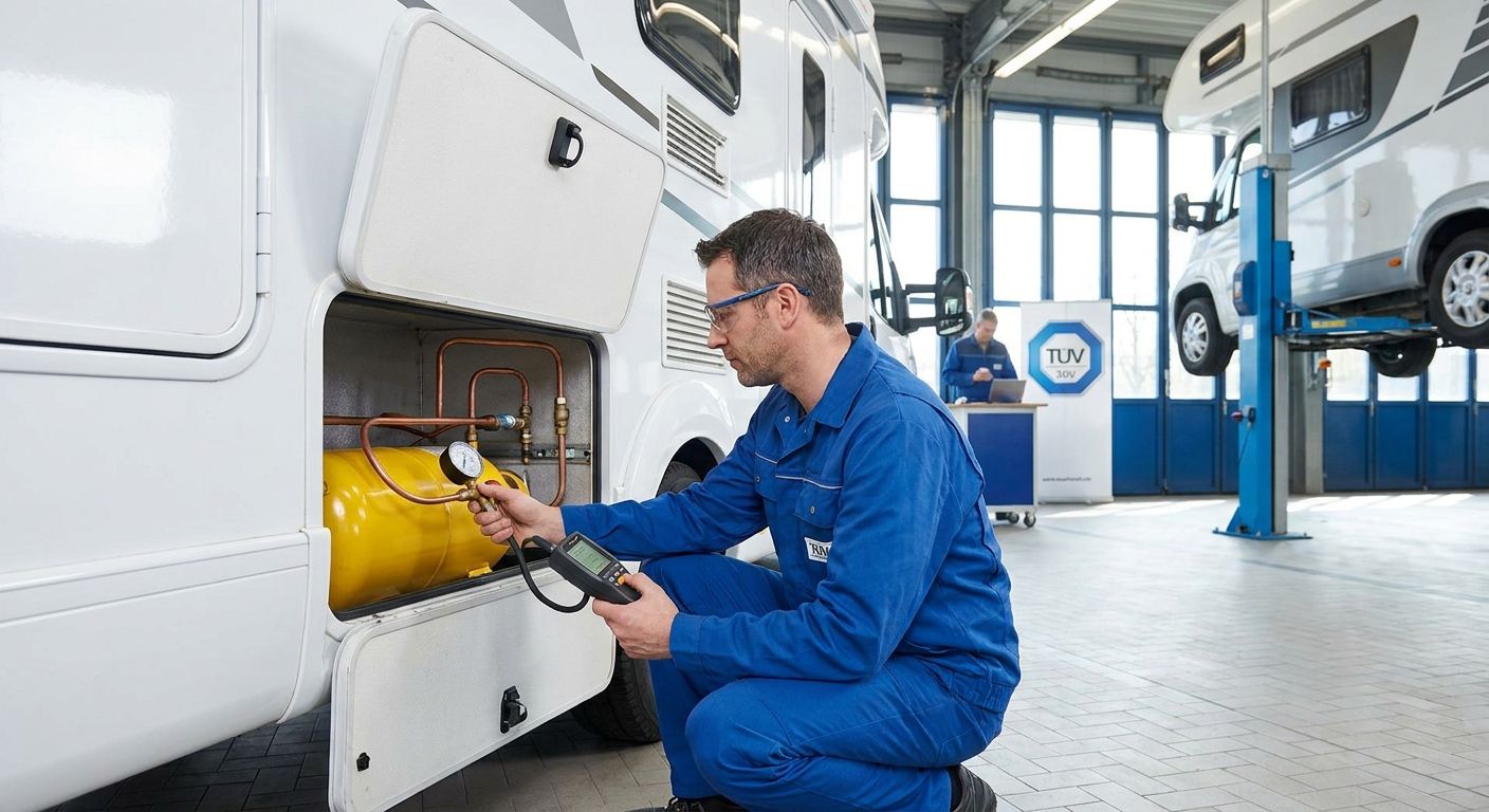 TÜV für Wohnmobile mit Gasanlage: Zusätzliche Prüfpflichten