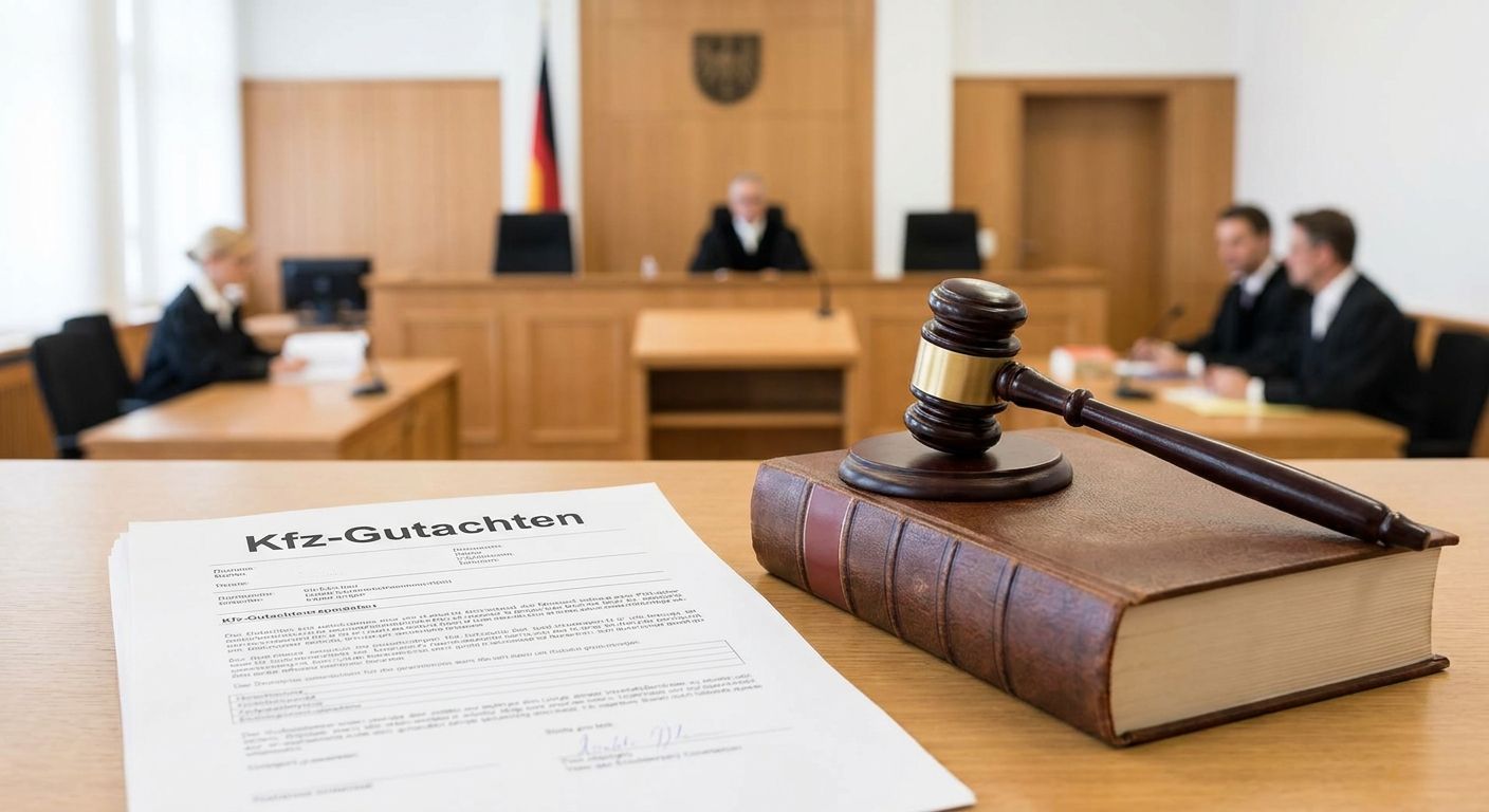 Kfz-Gutachten für den Rechtsstreit: Was vor Gericht zählt