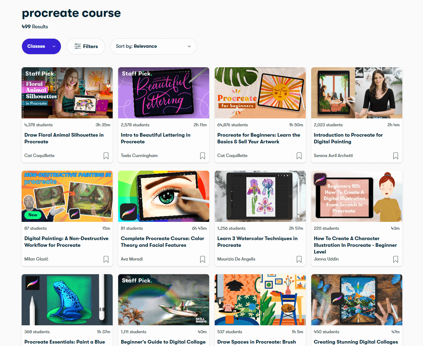 Skillshare Procreate Course