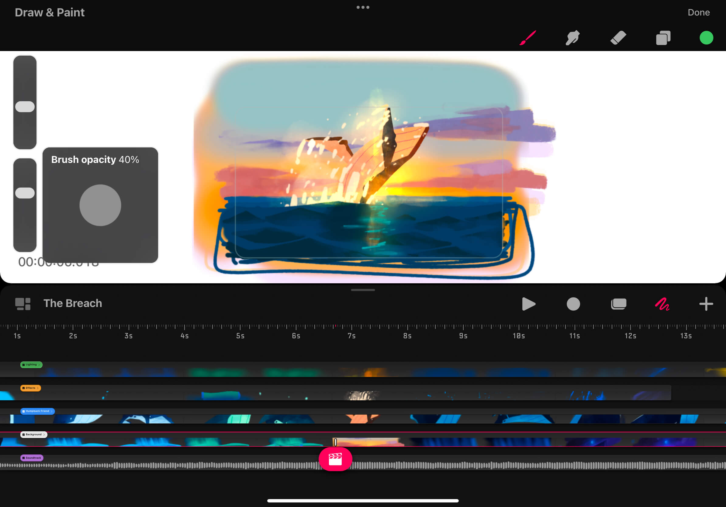 Timeline panel overview