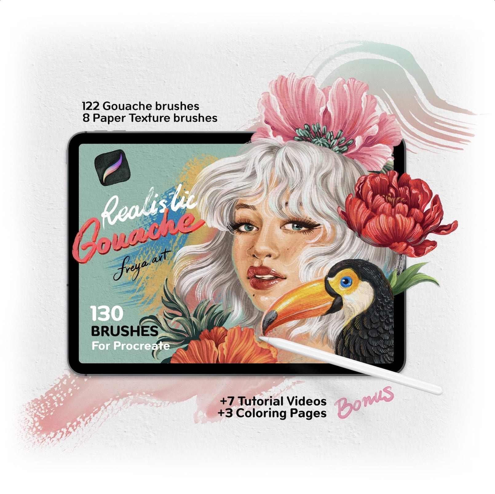 What to draw on Procreate - gouache