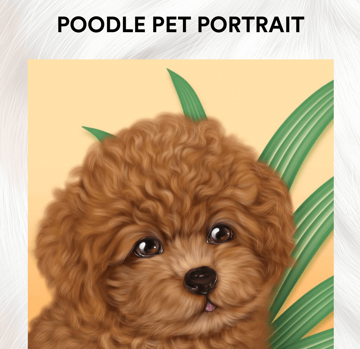 Poodle Pet Portrait