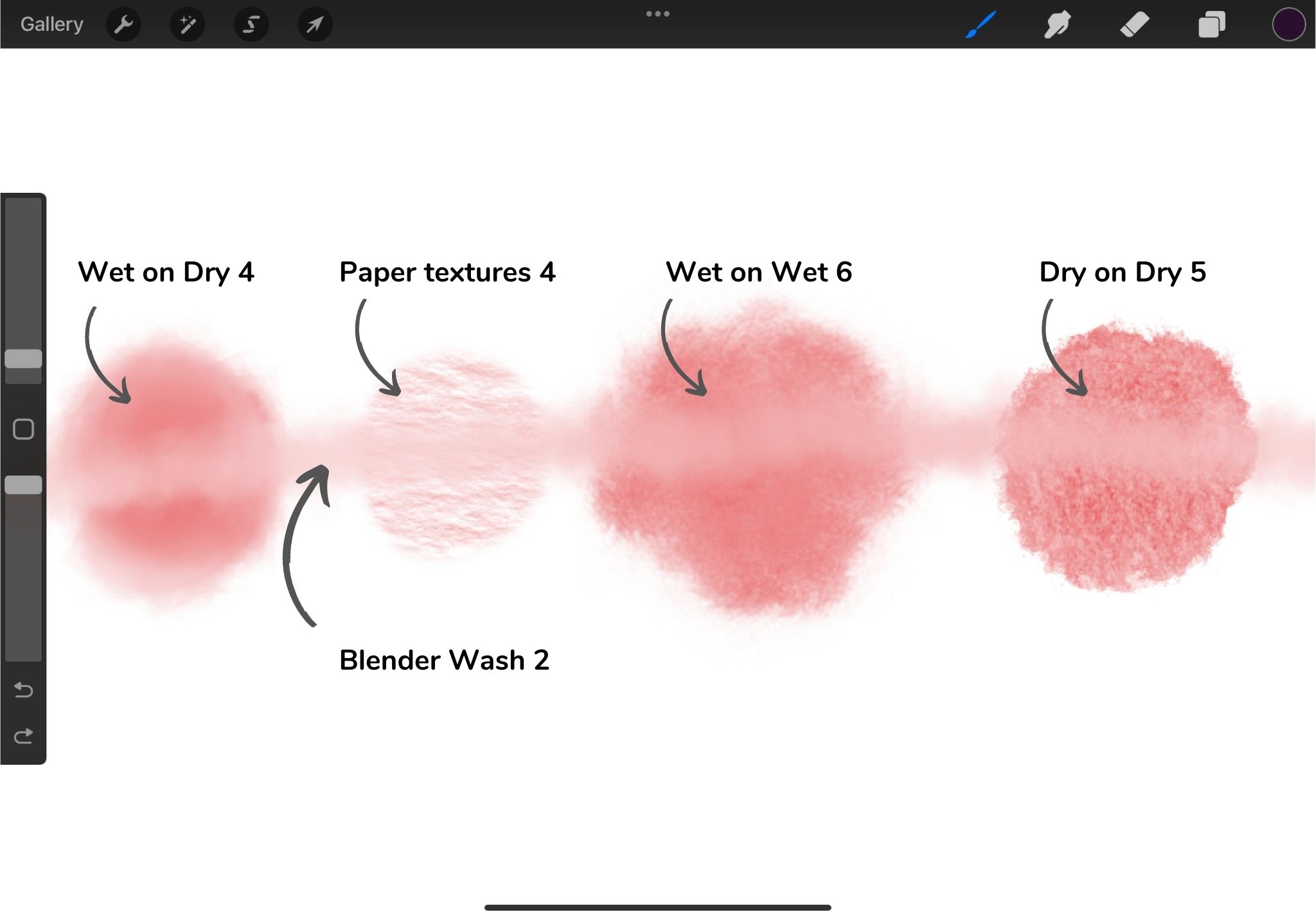 Watercolor Sample Brushes