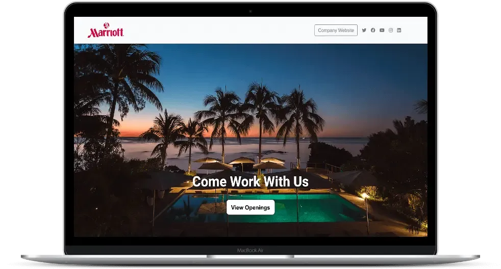 career page in website