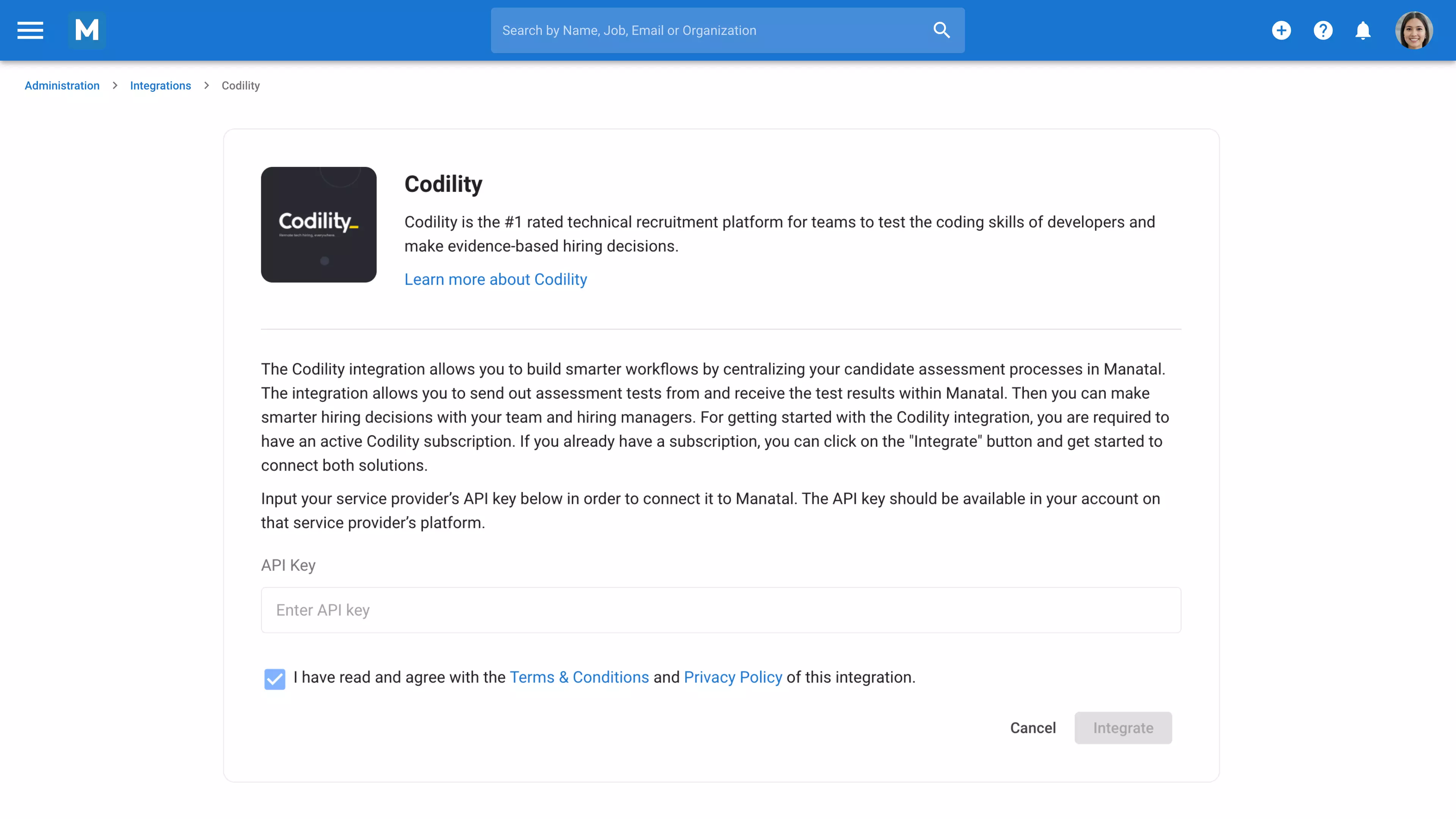 ATS software with assessment tests