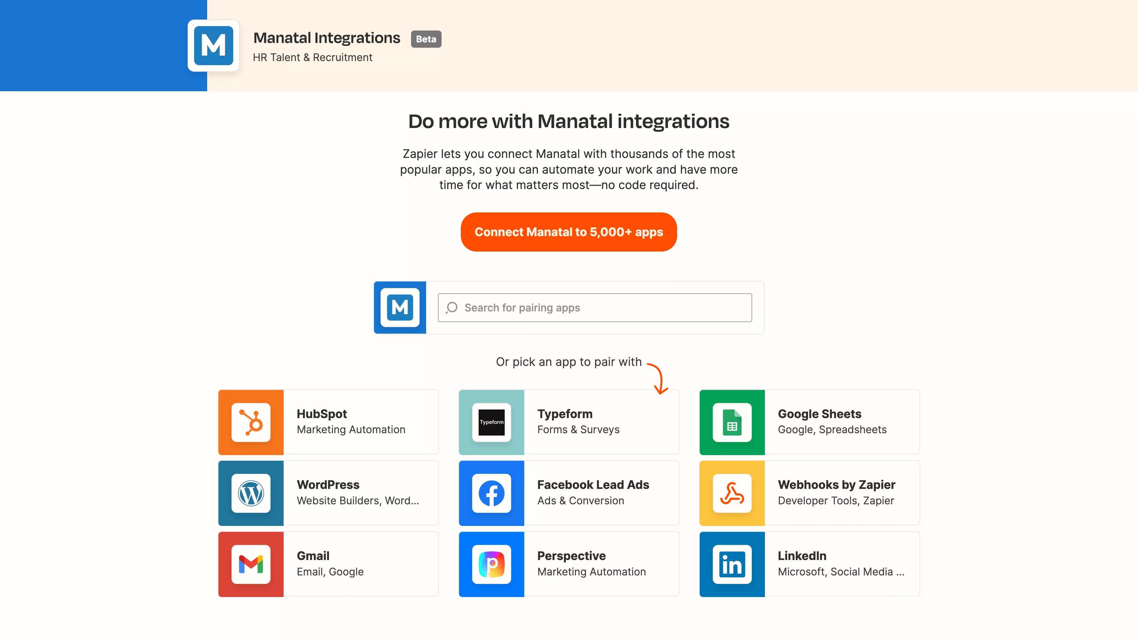 Connect the ATS software to other platforms using Zapier