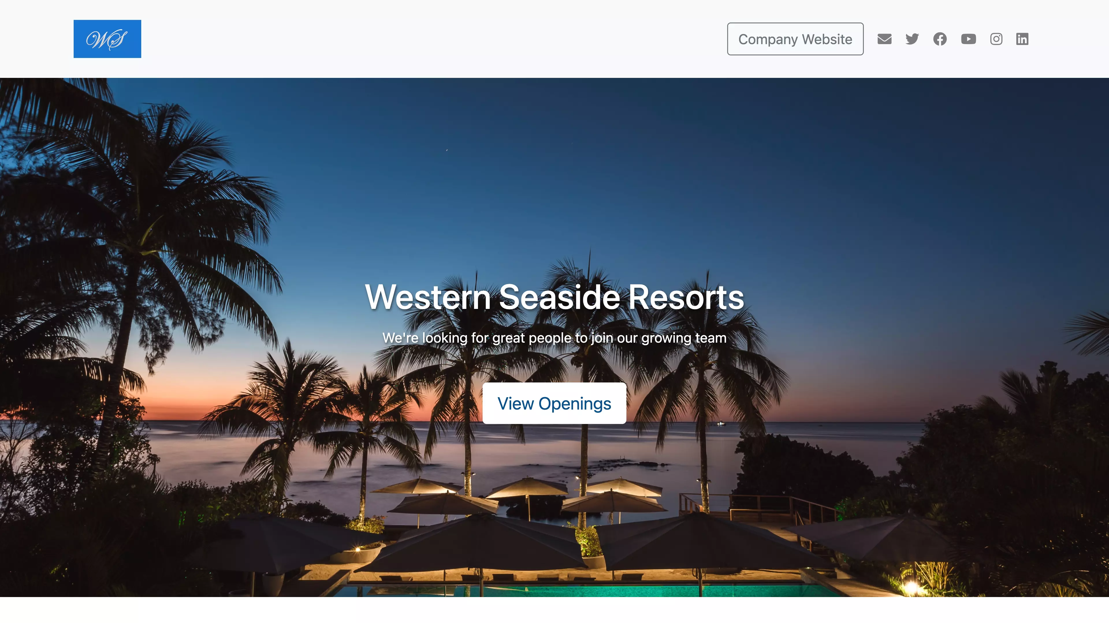 Candidate sourcing software with career page templates
