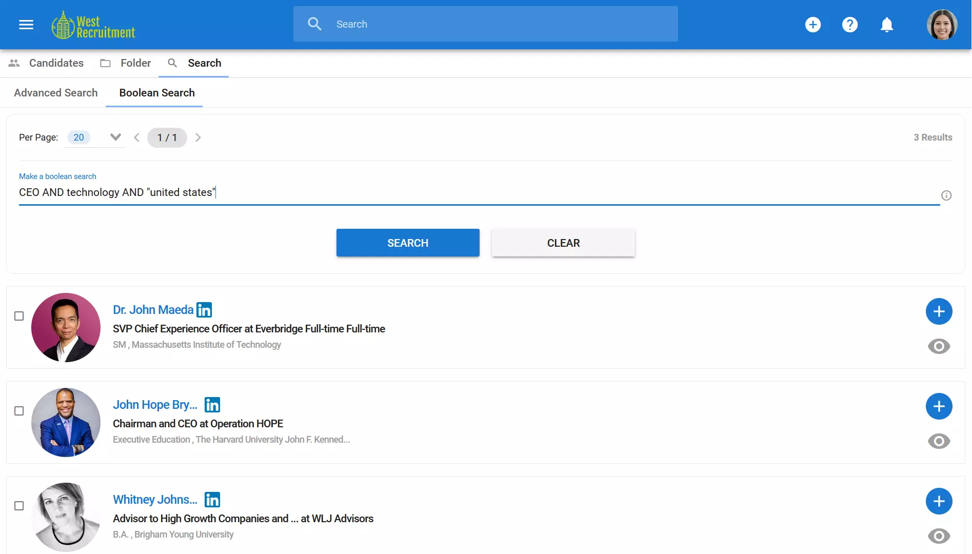 Use LinkedIn Recruiter for Executive Search