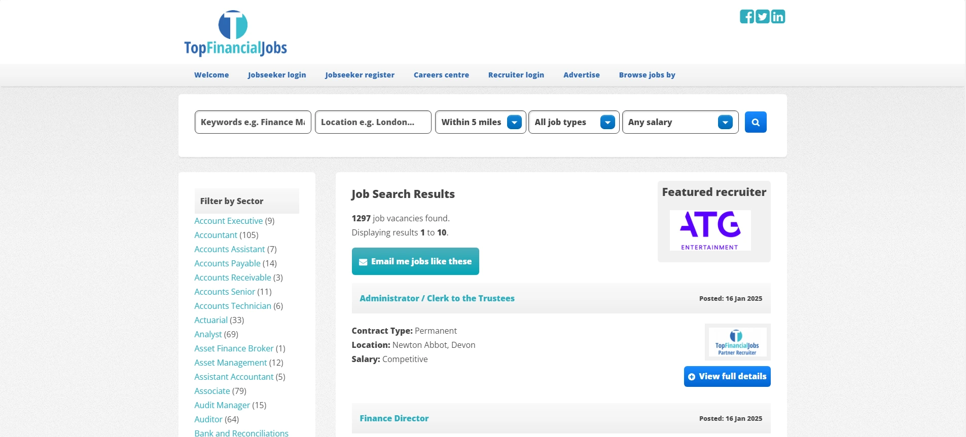 TopFinancialJobs.co.uk – specialized UK finance job board, perfect for hiring top finance talent in the country.