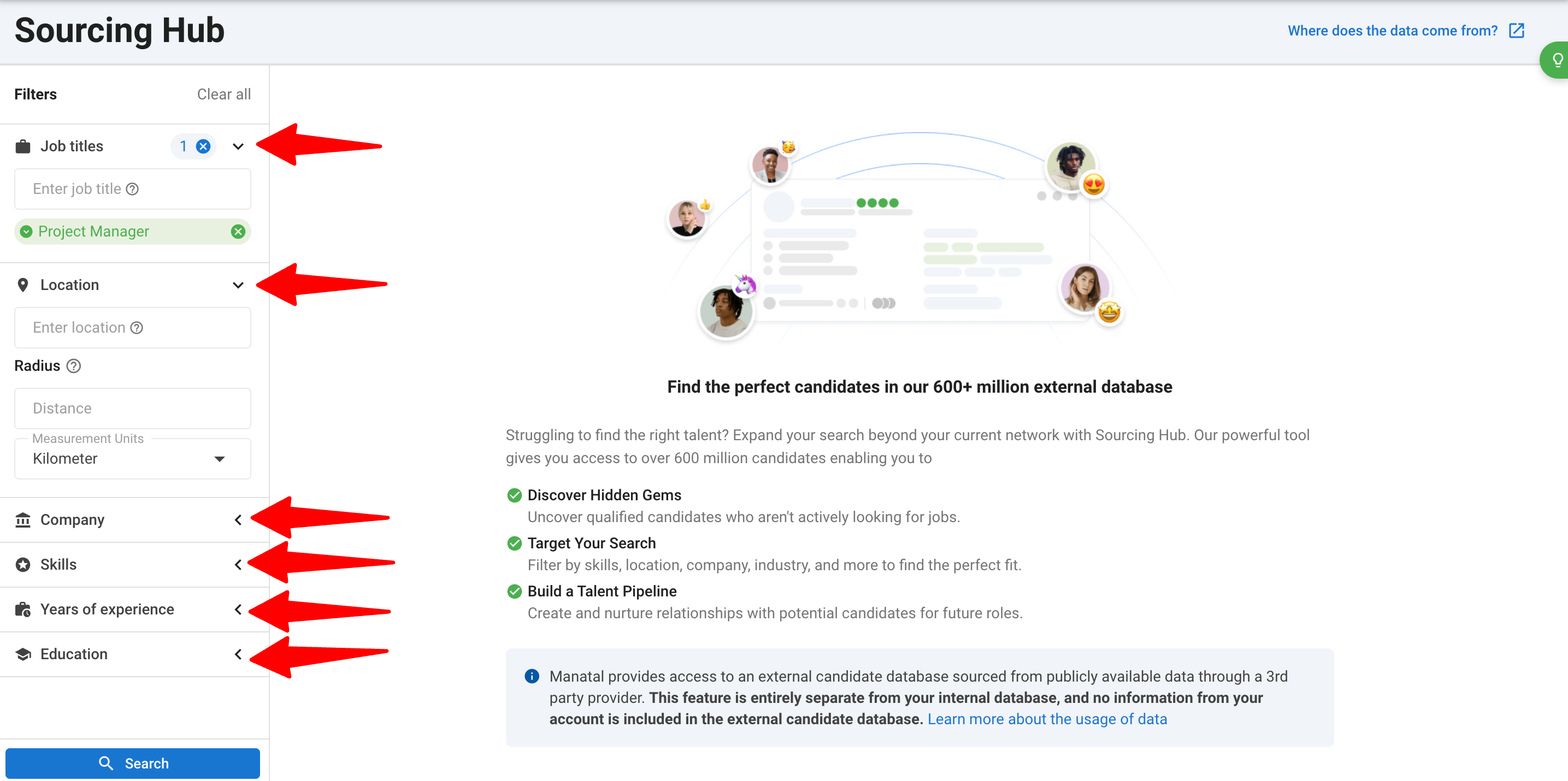 Manatal Sourcing Hub