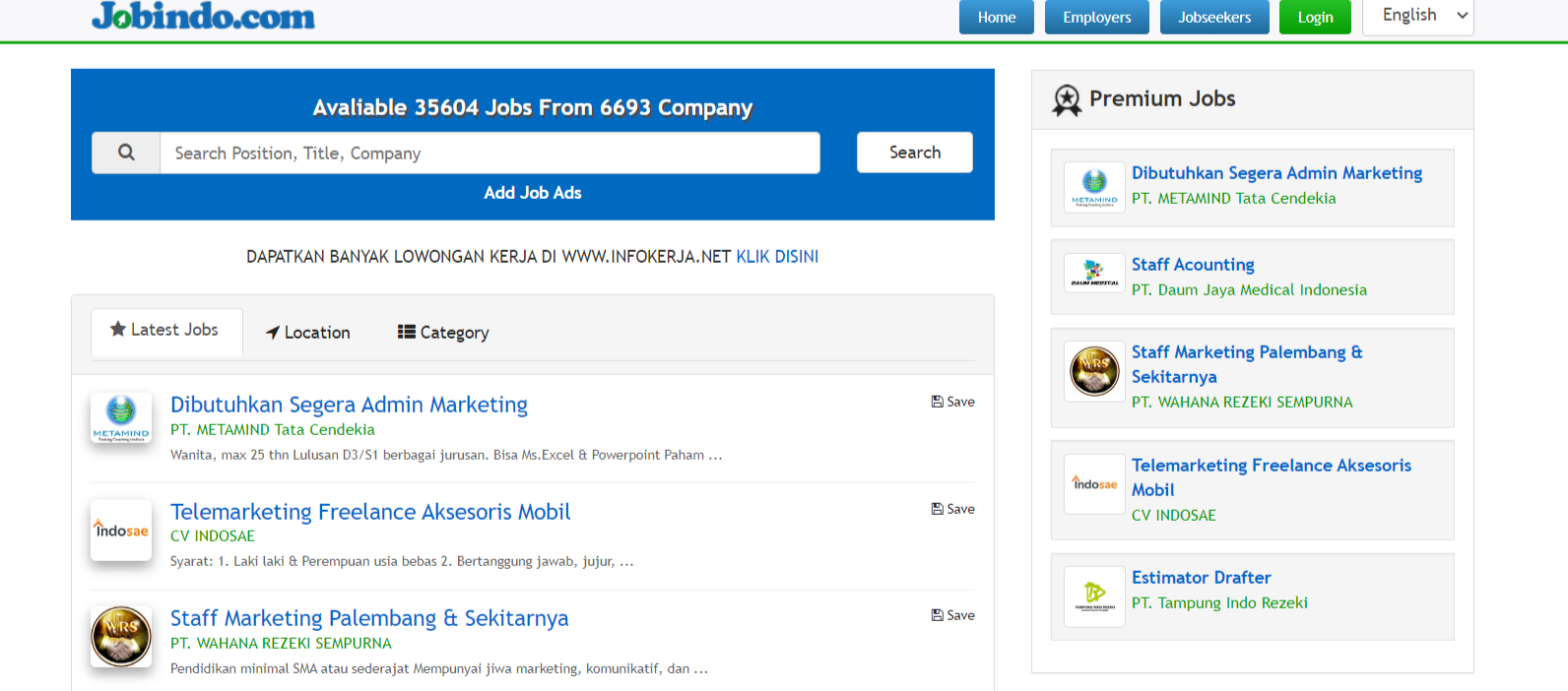 Job Posting Indonesia - JonIndo