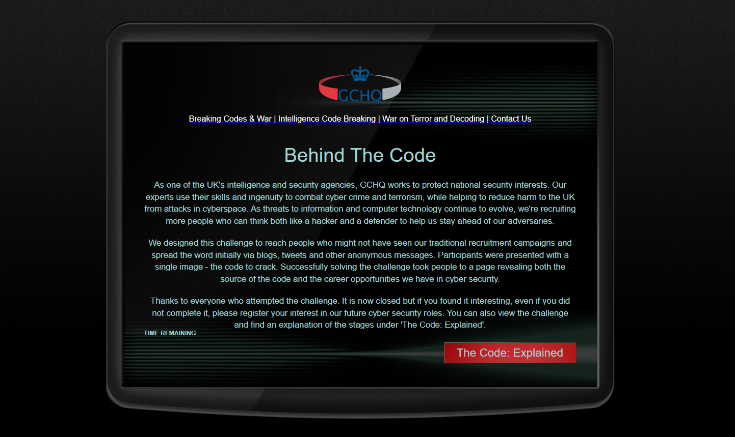 Recruitment Marketing Campaigns - GCHQ